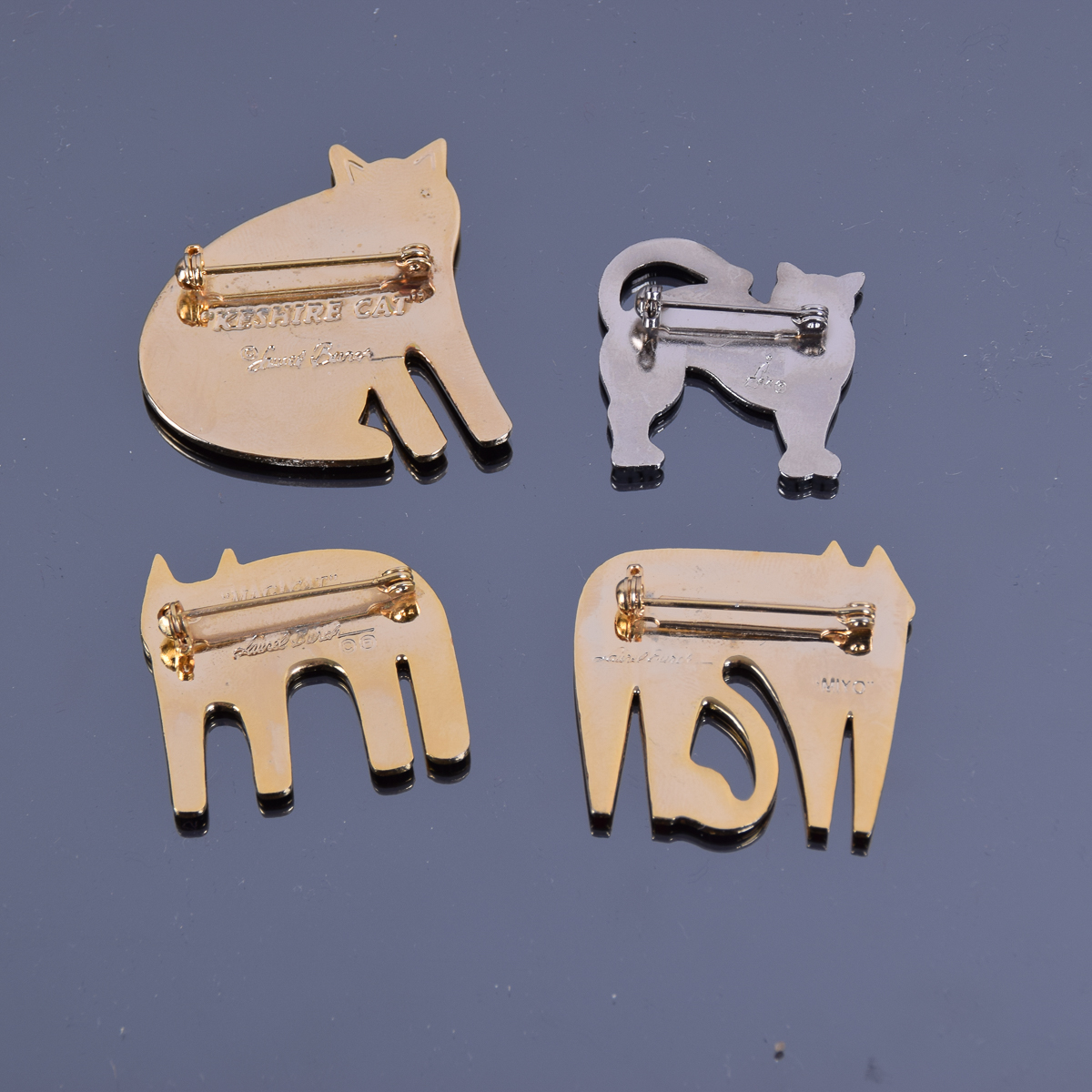 Collection of Pins With Cat Box