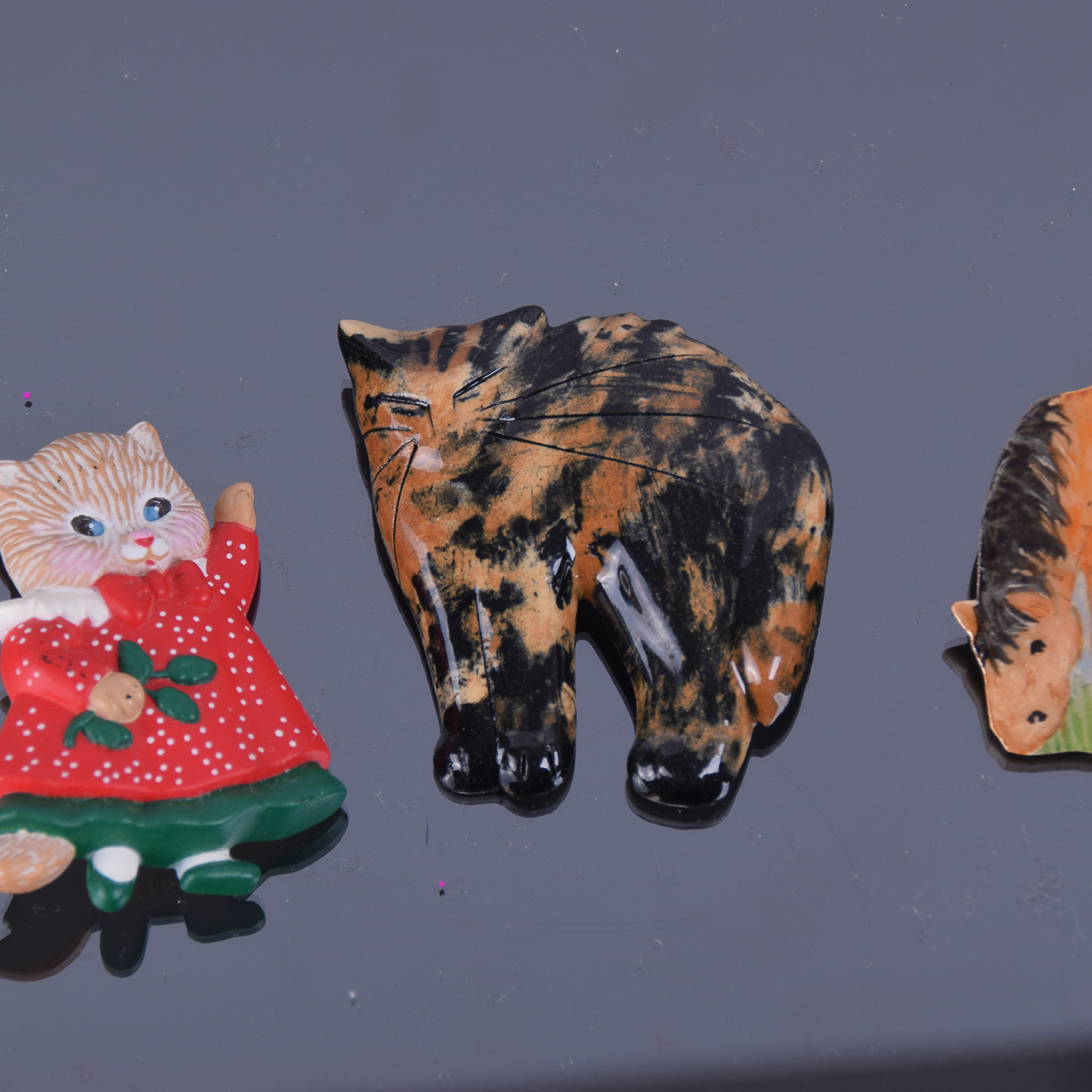 Collection of Pins With Cat Box