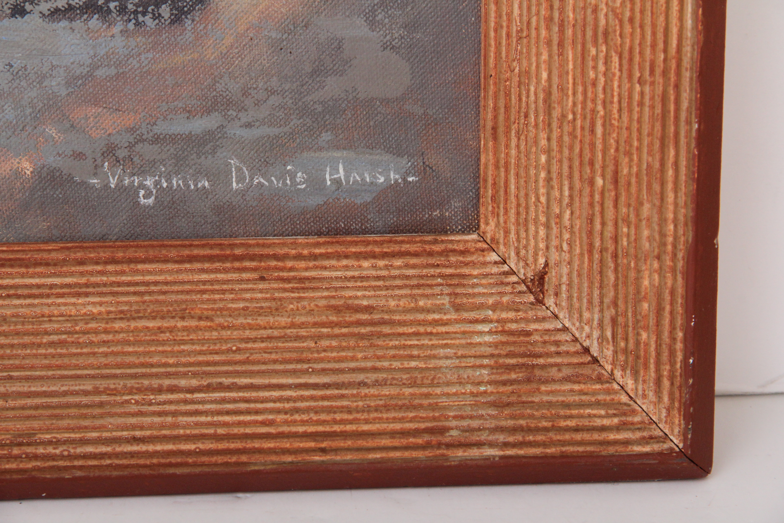 Virginia Davis Harsh Western Landscape Painting