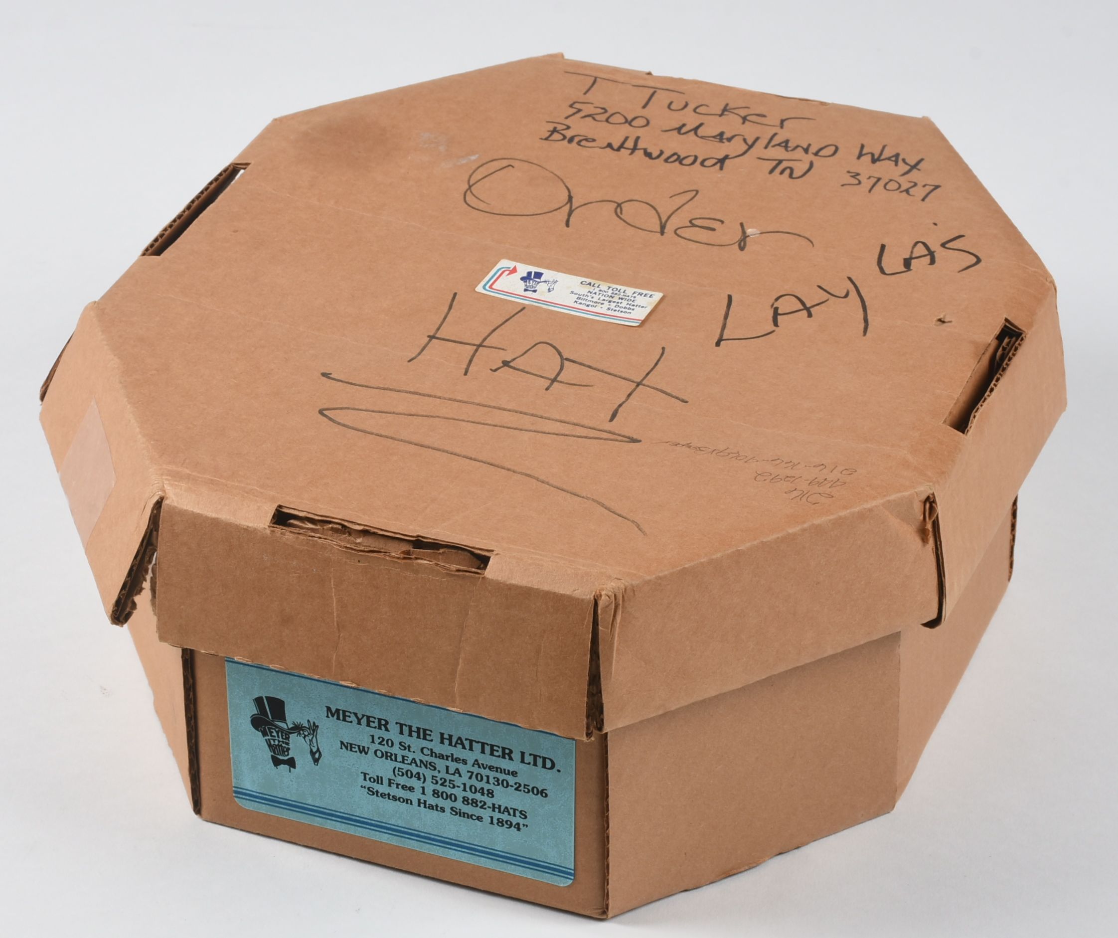 Tanya's "Meyer, The Hatter" Fine Black Satin Top Hat