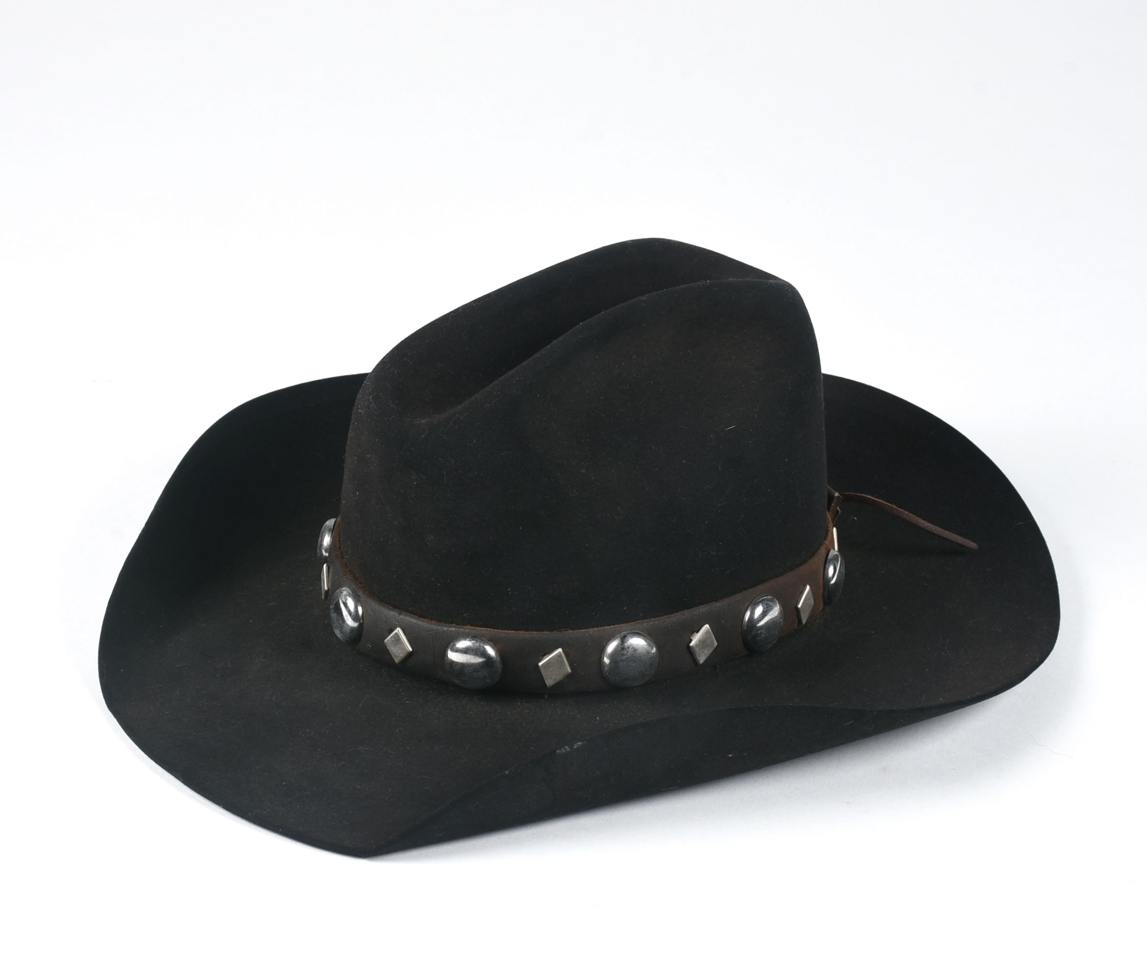 Vintage Black Felt Cowboy Hat Hand Picked for Ralph Lauren Collections