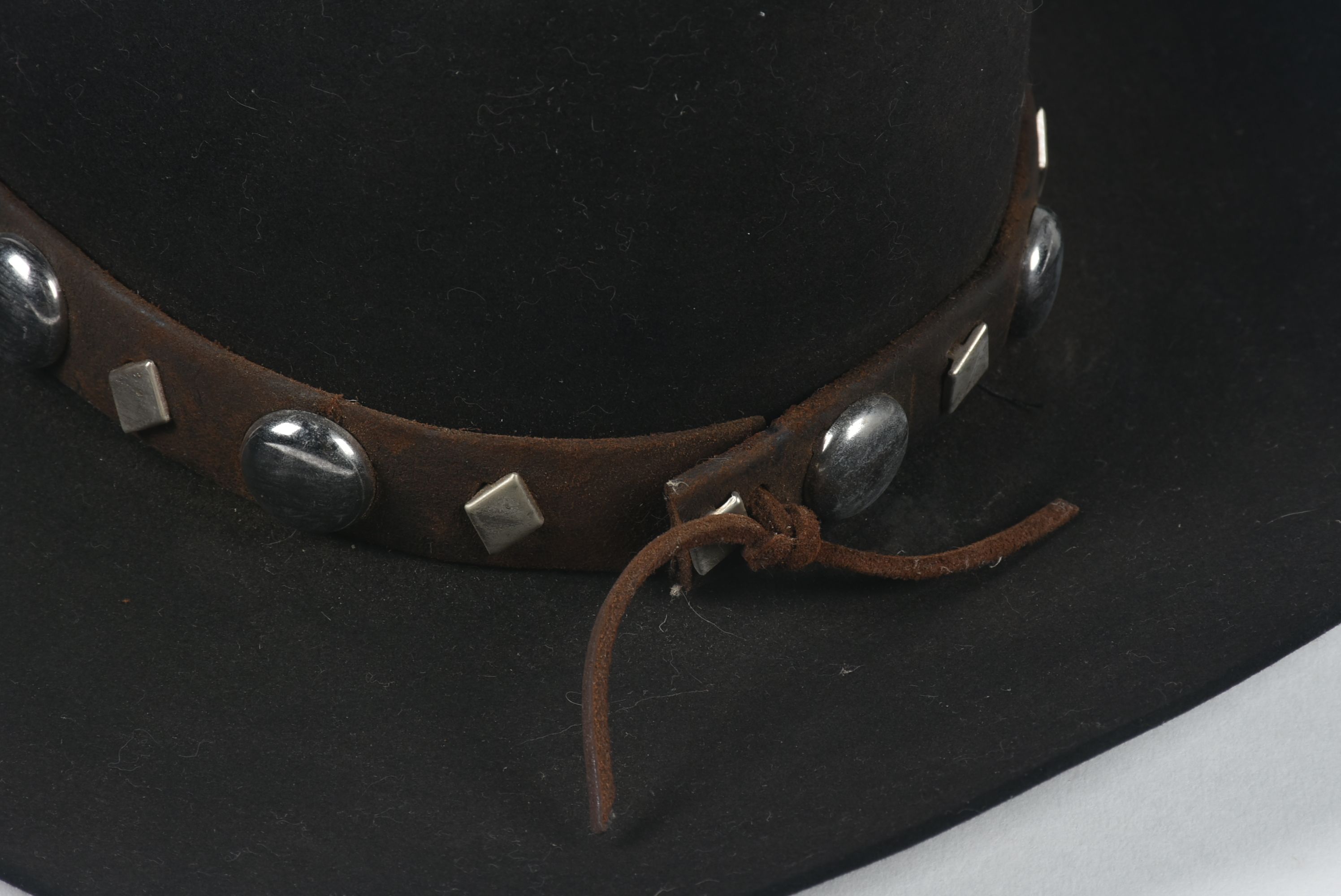 Vintage Black Felt Cowboy Hat Hand Picked for Ralph Lauren Collections