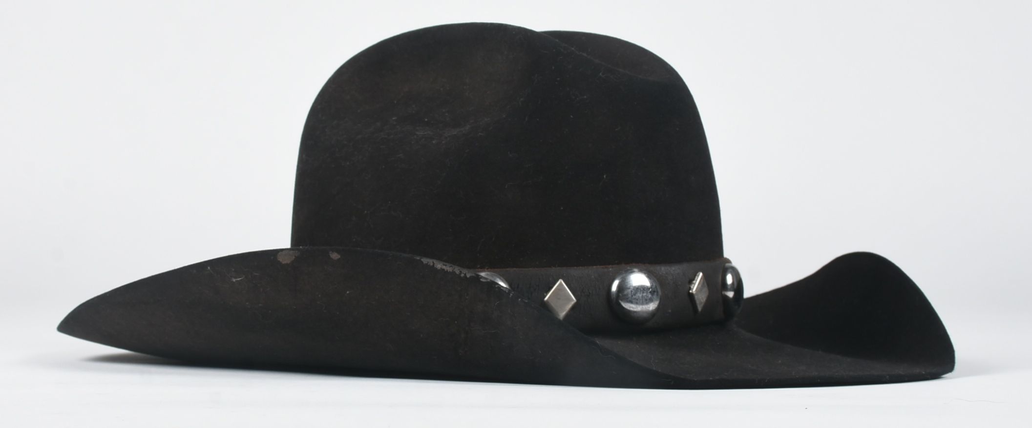 Vintage Black Felt Cowboy Hat Hand Picked for Ralph Lauren Collections