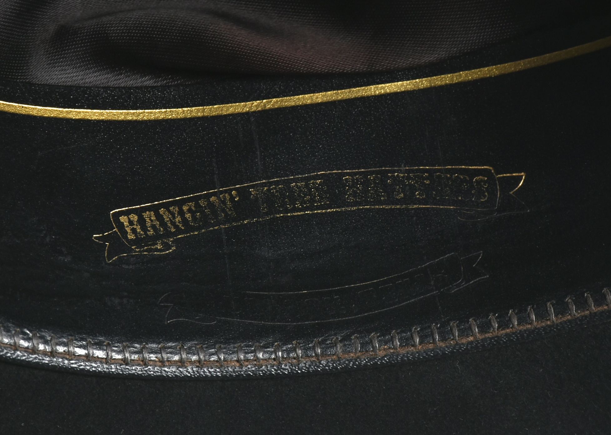 Vintage Black Felt Cowboy Hat Hand Picked for Ralph Lauren Collections