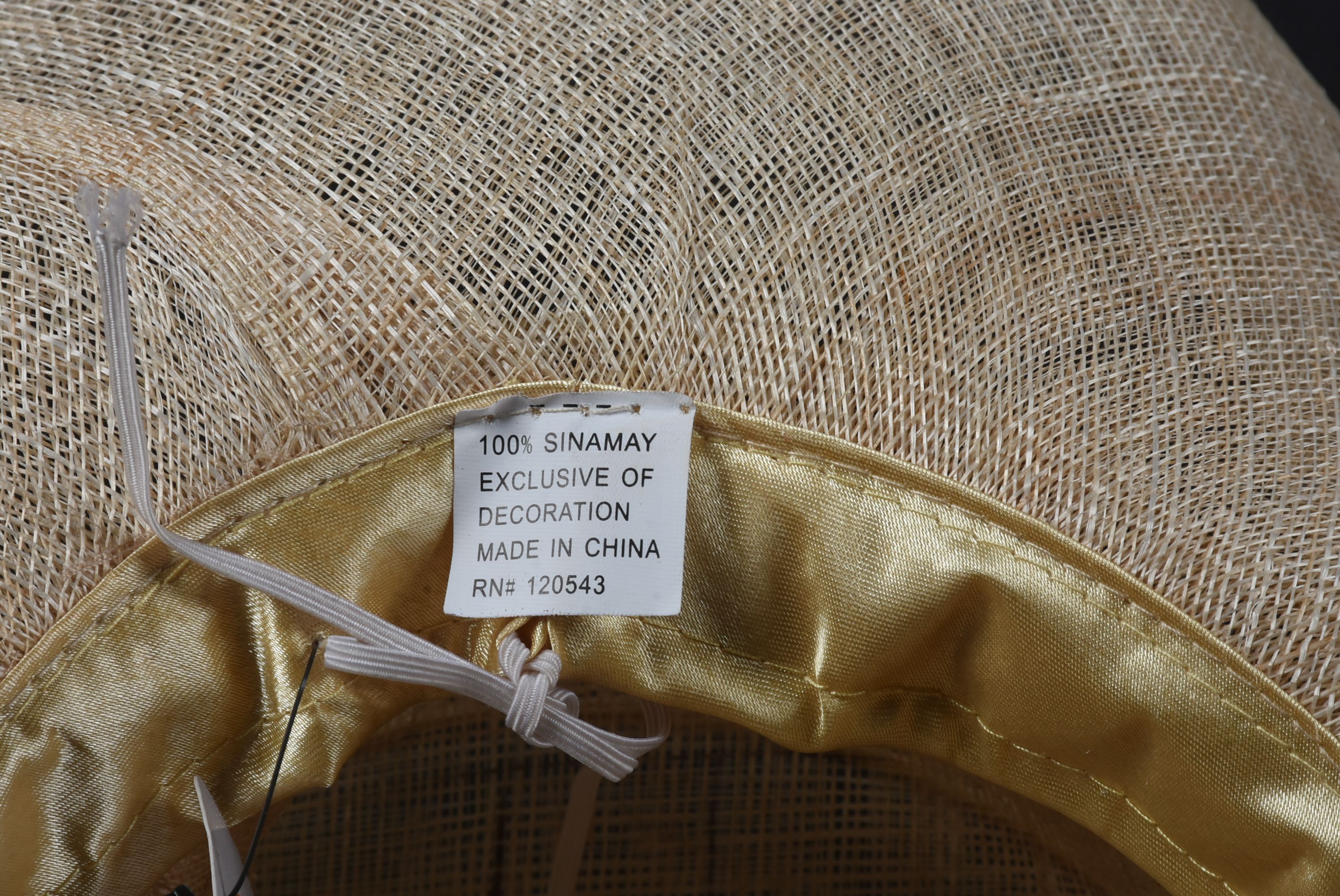 Sinamay Straw Layered Hat with Bow