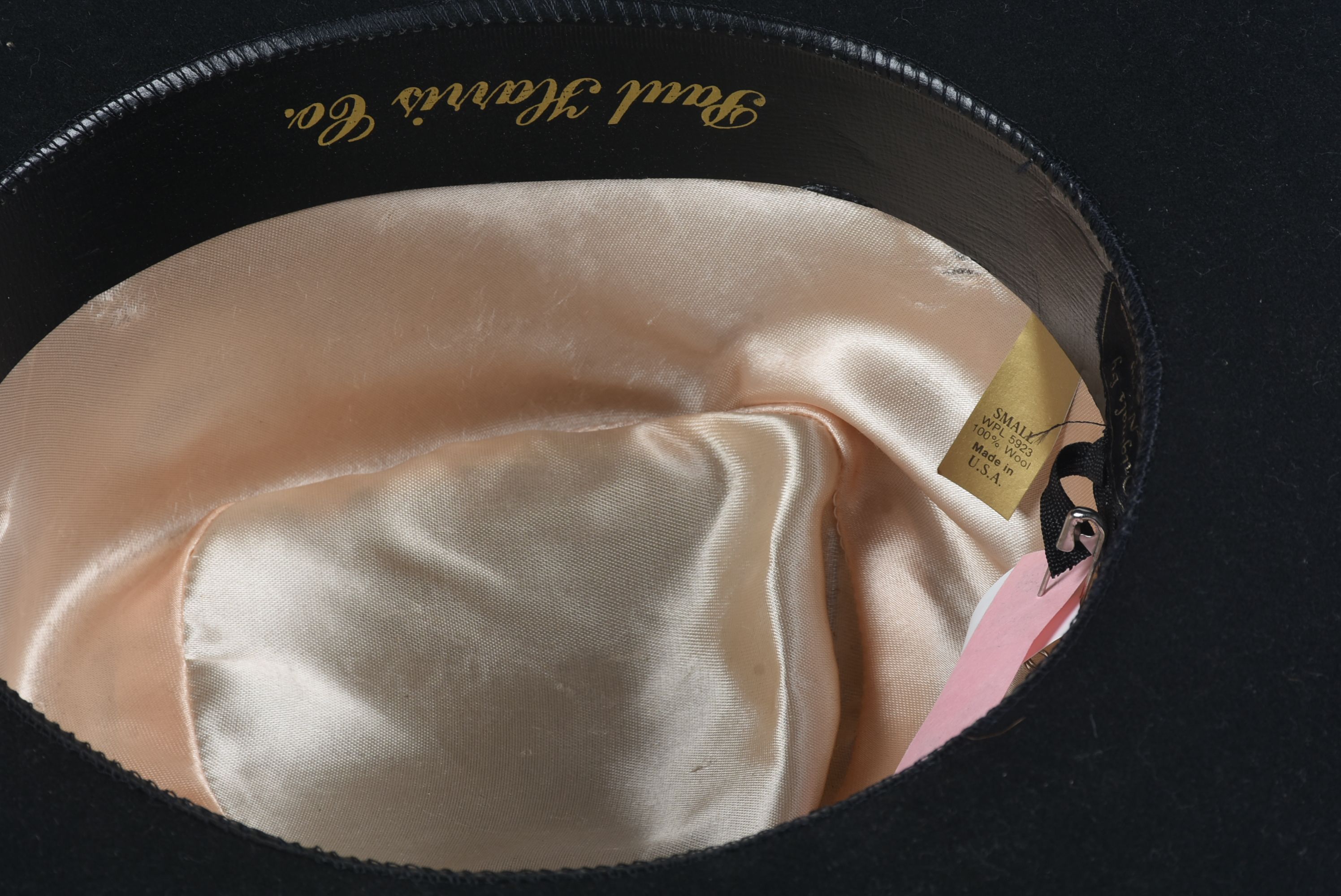 Black Felt Cowboy Hat Embellished with Rhinestones