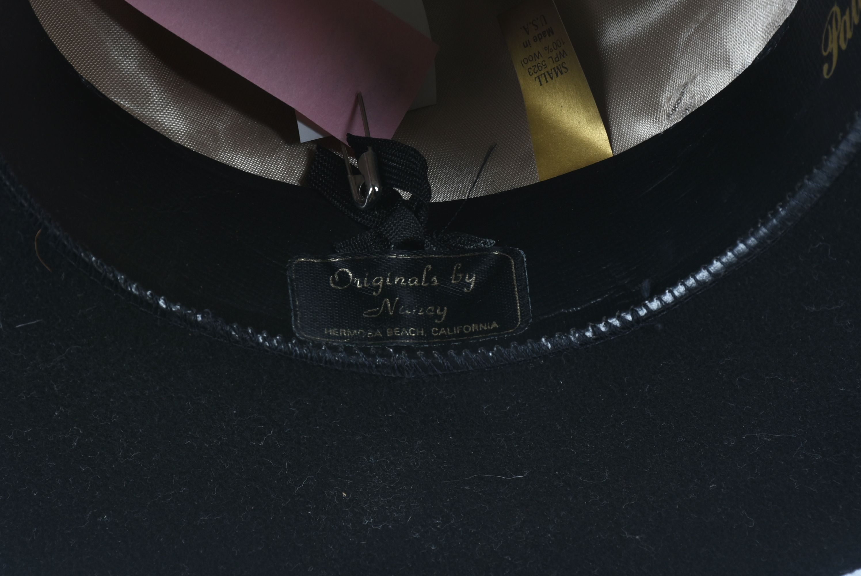 Black Felt Cowboy Hat Embellished with Rhinestones