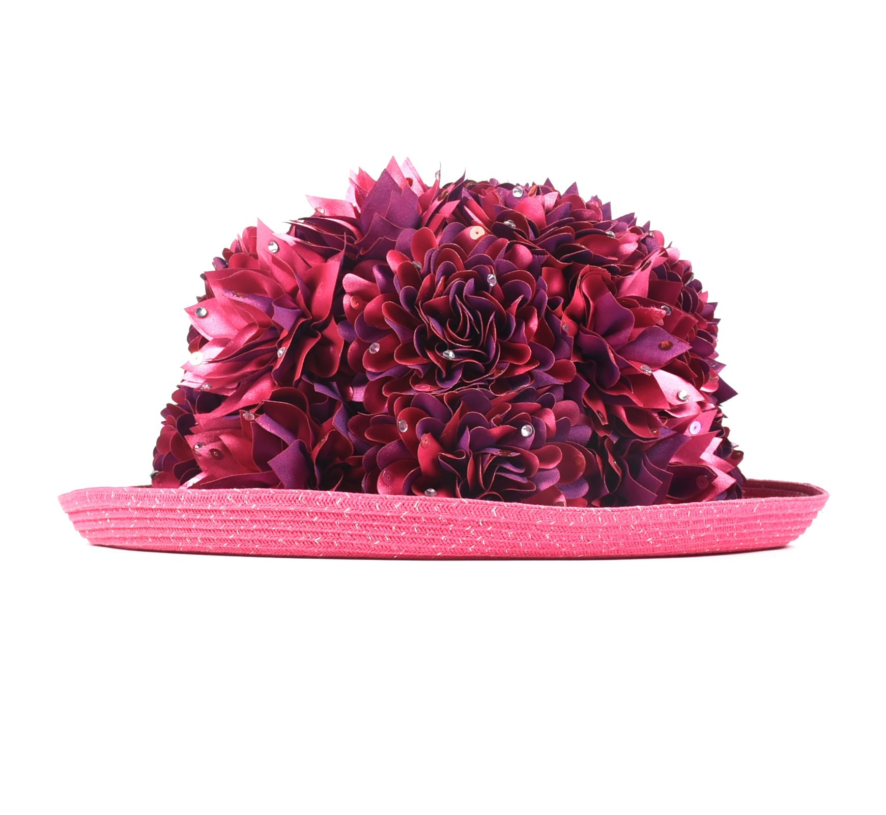 Whittall & Shon Hot Pink Cellophane Hat