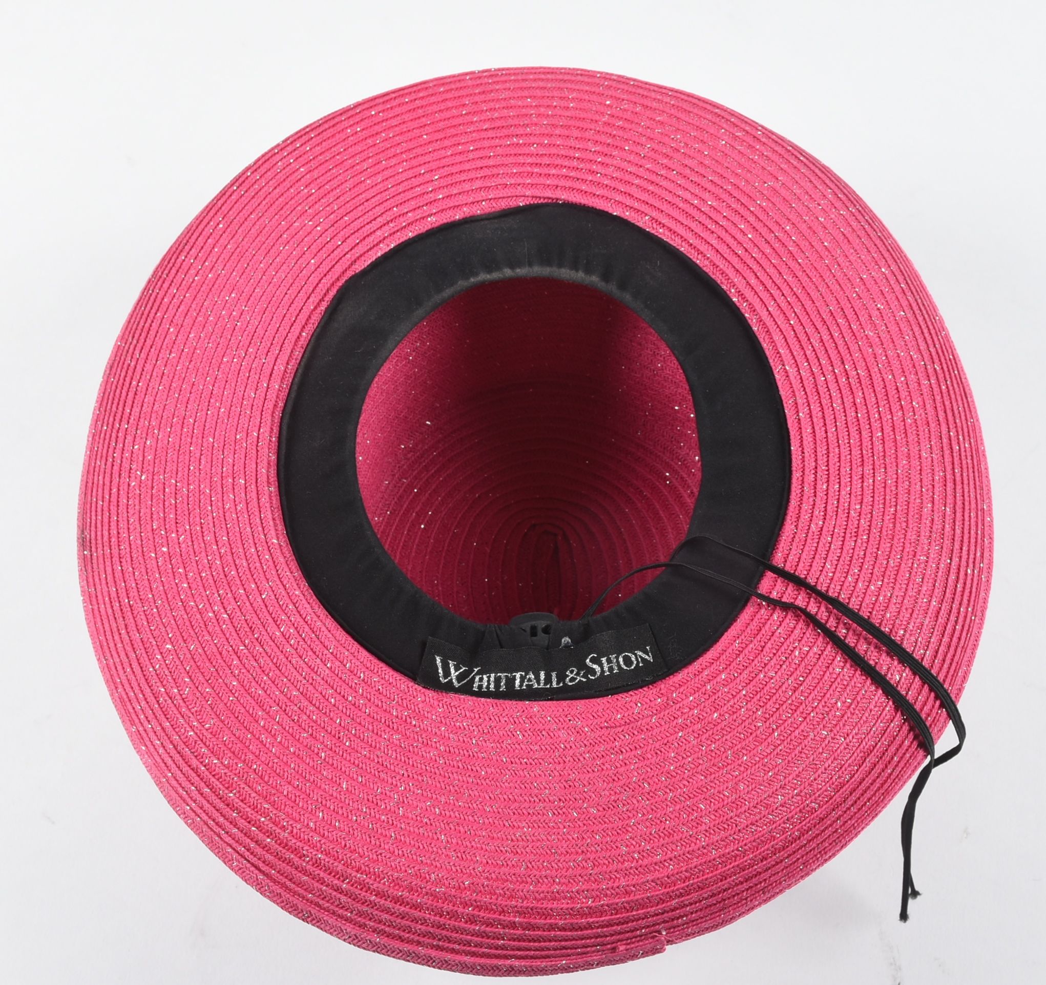 Whittall & Shon Hot Pink Cellophane Hat