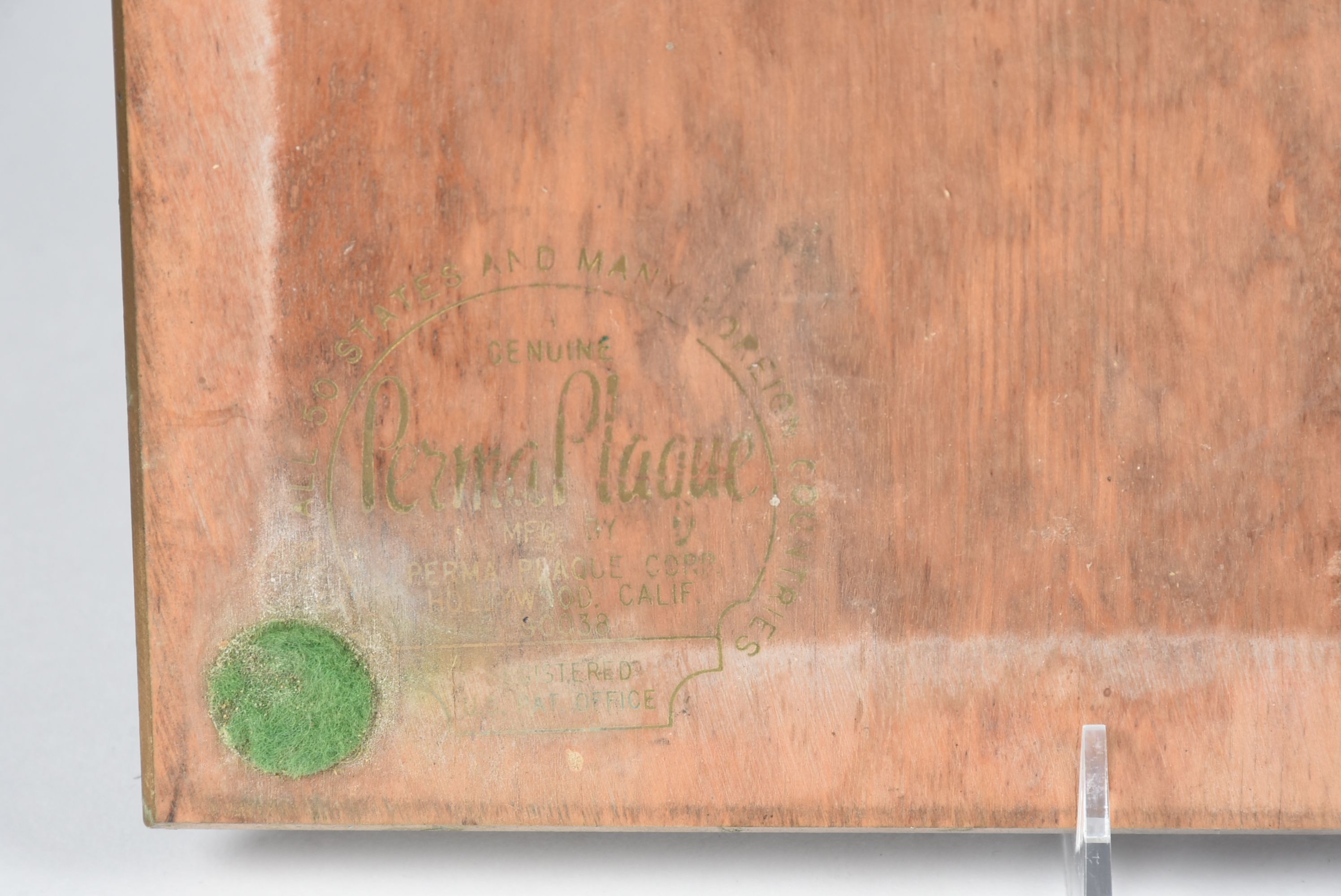 Plaque Given to Tanya Tucker in 1975