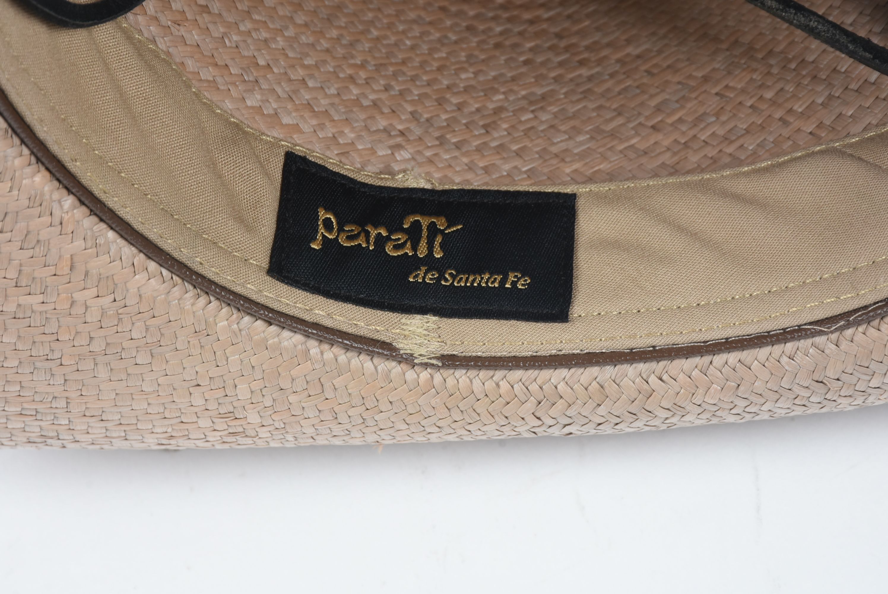 Parati de Santa Fe Toquilla Straw Hat with Leather and Beads