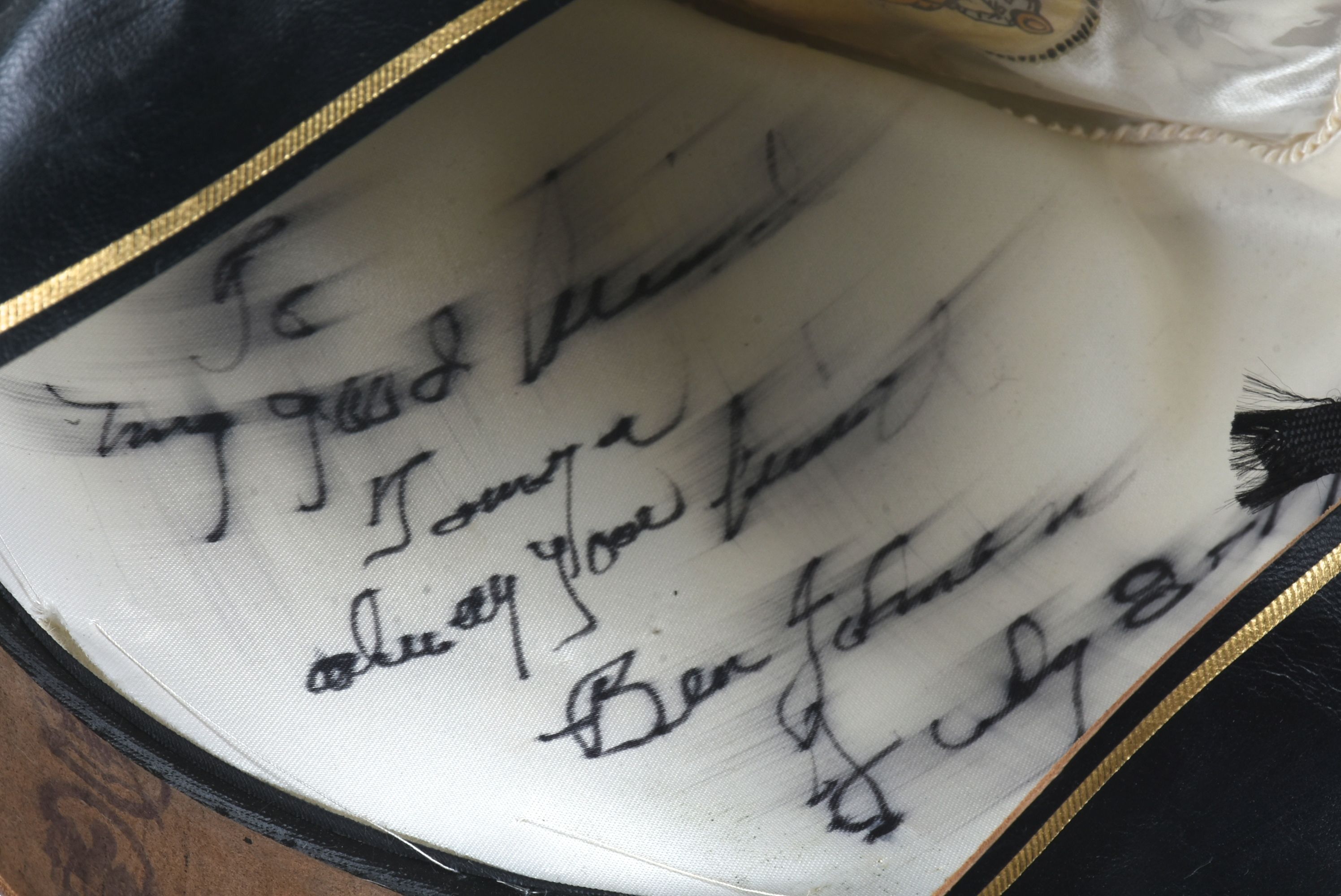 Resistol 10X Beaver Felt "Cattleman" Cowboy Hat in Natural with Personal Inscription from Ben Johnson