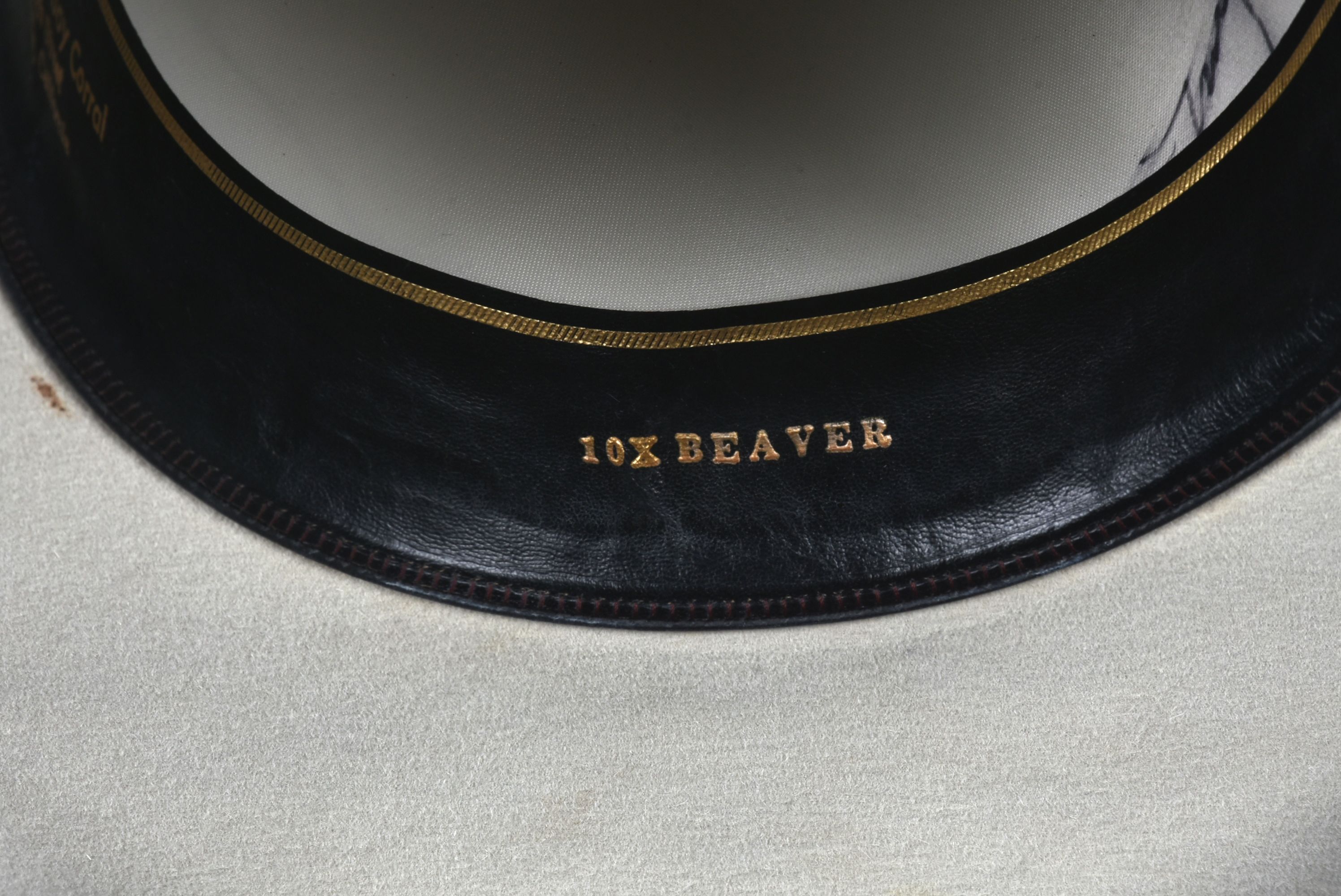 Resistol 10X Beaver Felt "Cattleman" Cowboy Hat in Natural with Personal Inscription from Ben Johnson