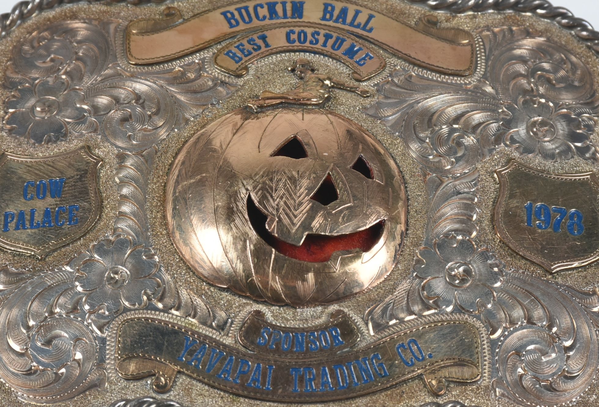 1978 Buckin Ball Best Costume Belt Buckle from Cow Palace
