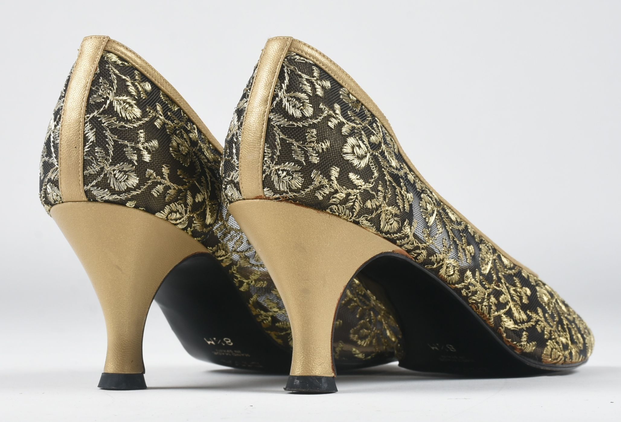 Circa 1980s Nadine Levinson "Diva" Embroidered Pumps