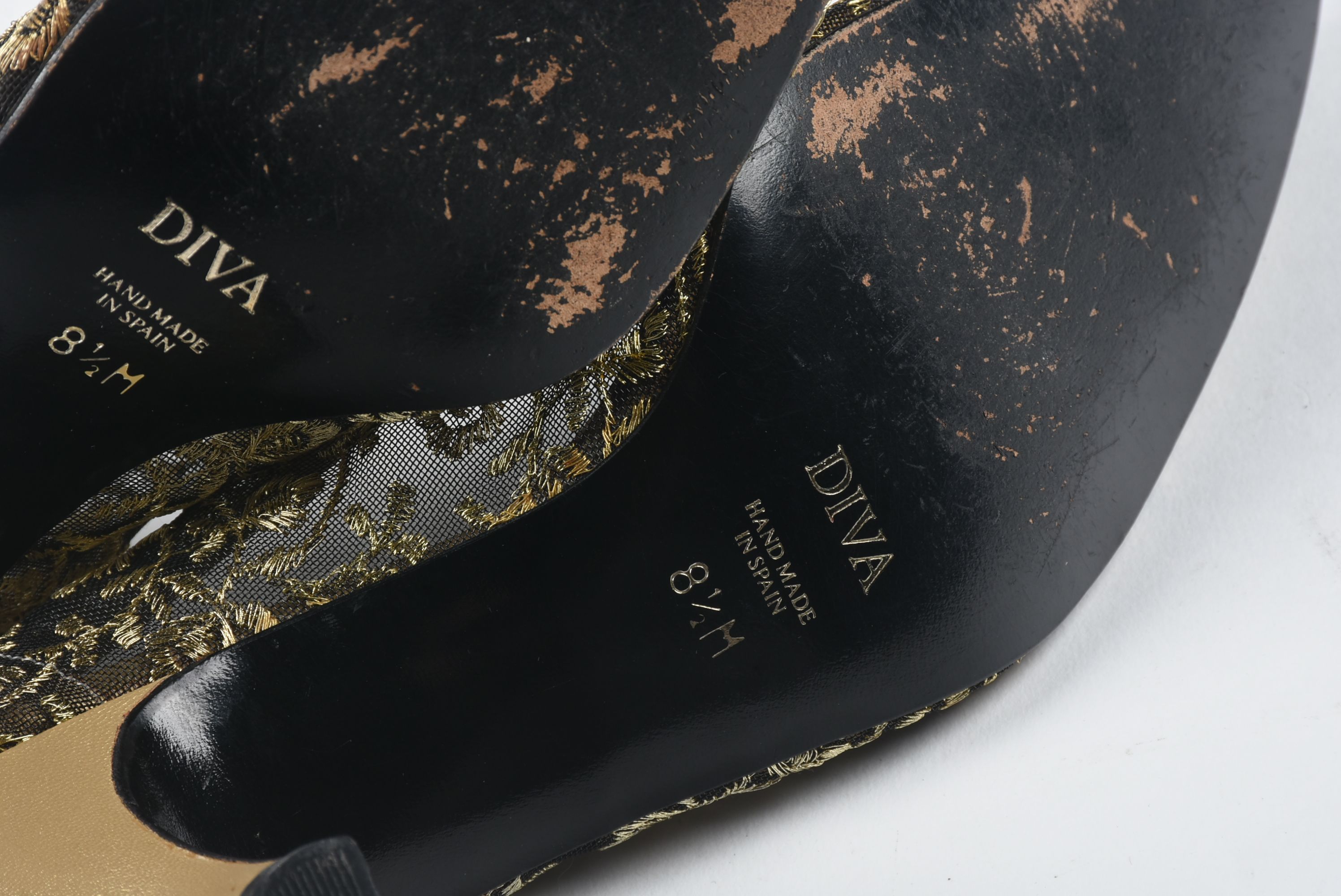 Circa 1980s Nadine Levinson "Diva" Embroidered Pumps