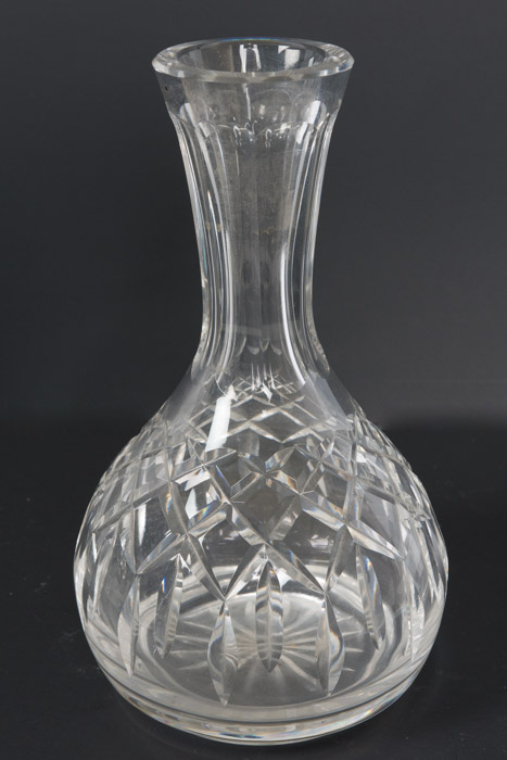 Selection of Cut Glass Pitchers and Candlesticks