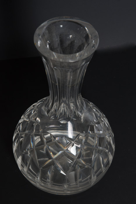 Selection of Cut Glass Pitchers and Candlesticks