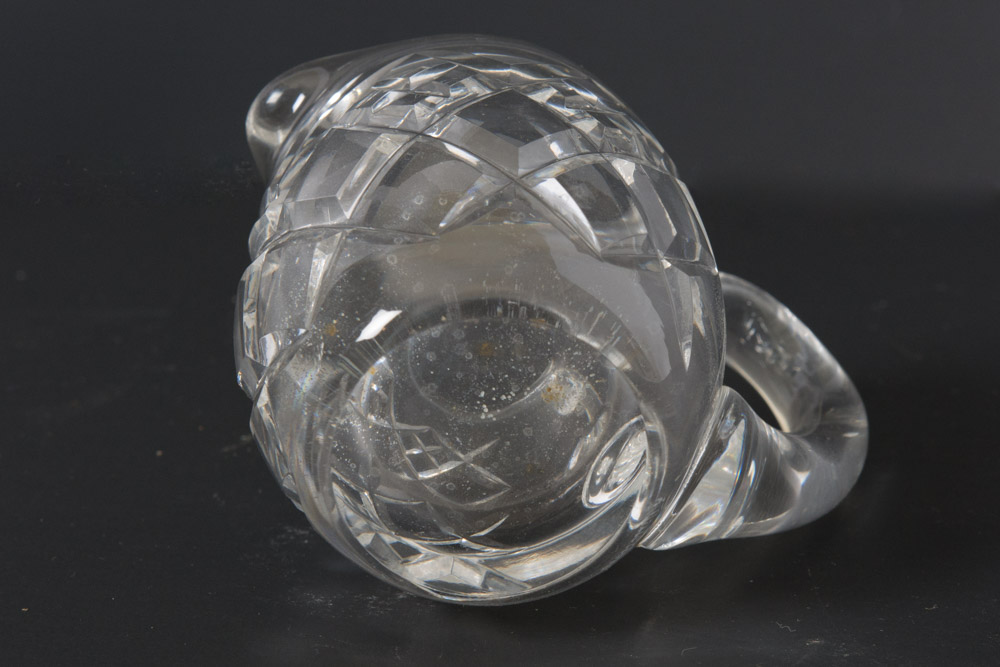 Selection of Cut Glass Pitchers and Candlesticks