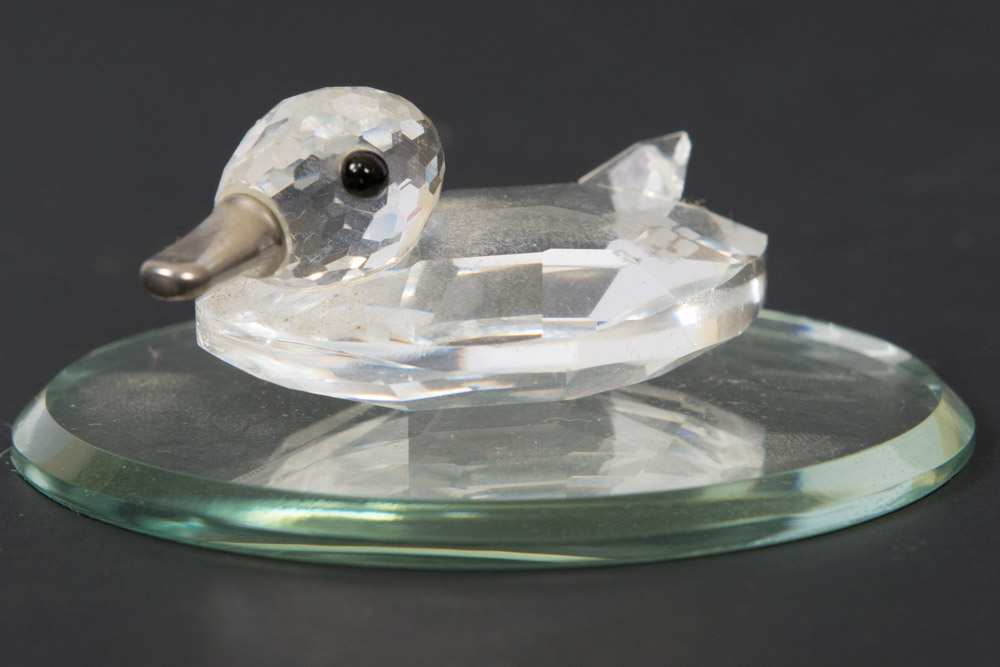 Collection of Crystal Figurines Including Swarovski