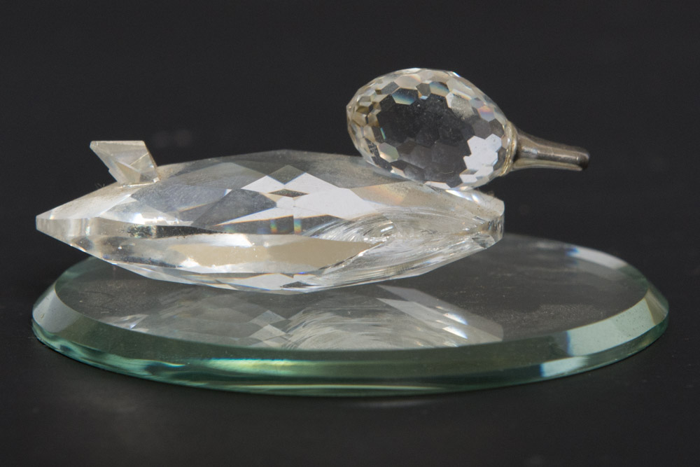 Collection of Crystal Figurines Including Swarovski