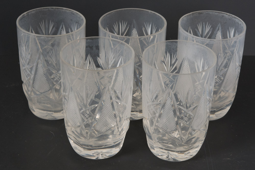 Selection of Cut Glass Tumblers
