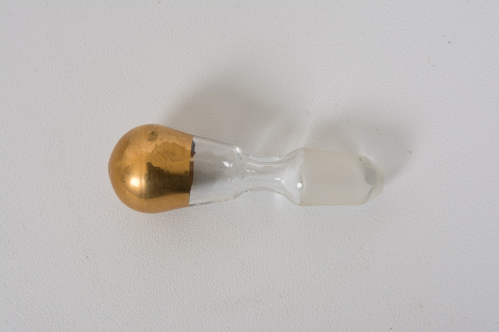 Gold and Green Decanter with Glasses Set