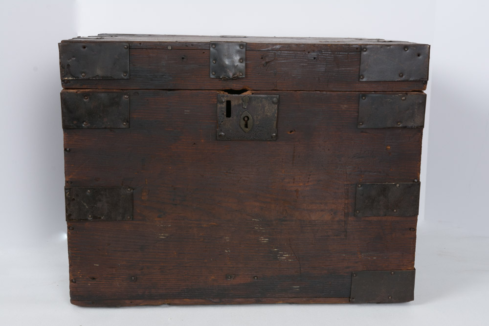 Wood Chest and Vintage Board Games