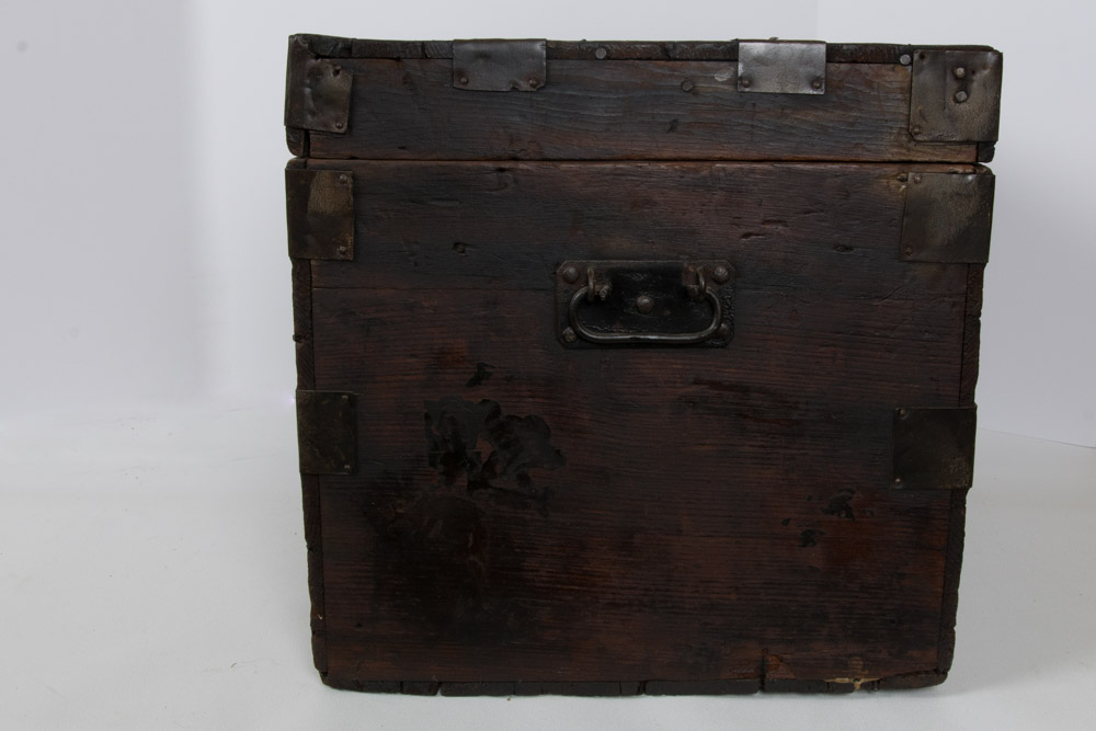 Wood Chest and Vintage Board Games