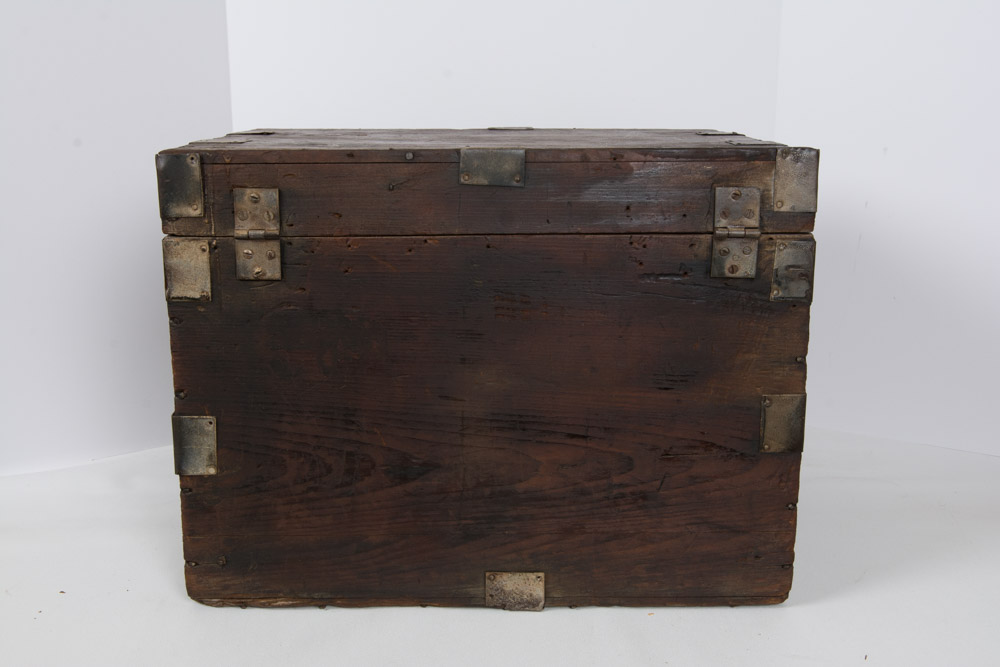 Wood Chest and Vintage Board Games