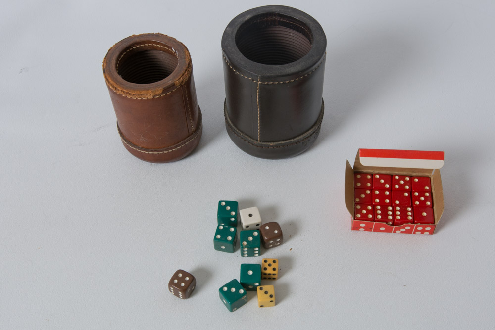 Wood Chest and Vintage Board Games