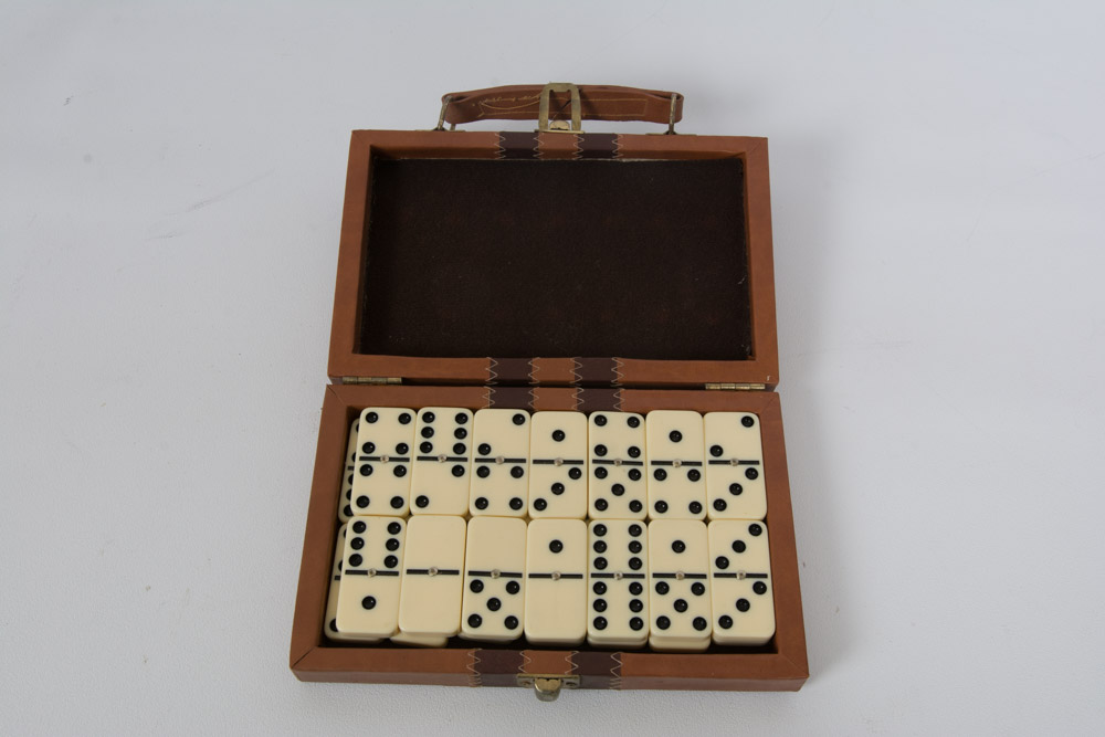 Wood Chest and Vintage Board Games