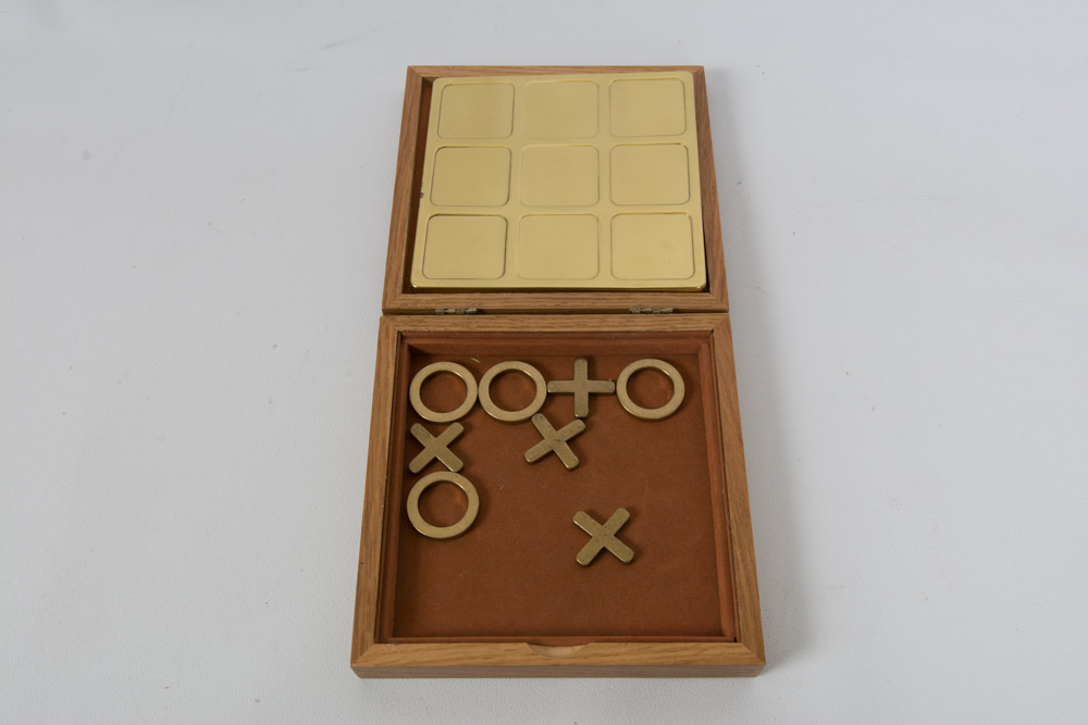 Wood Chest and Vintage Board Games