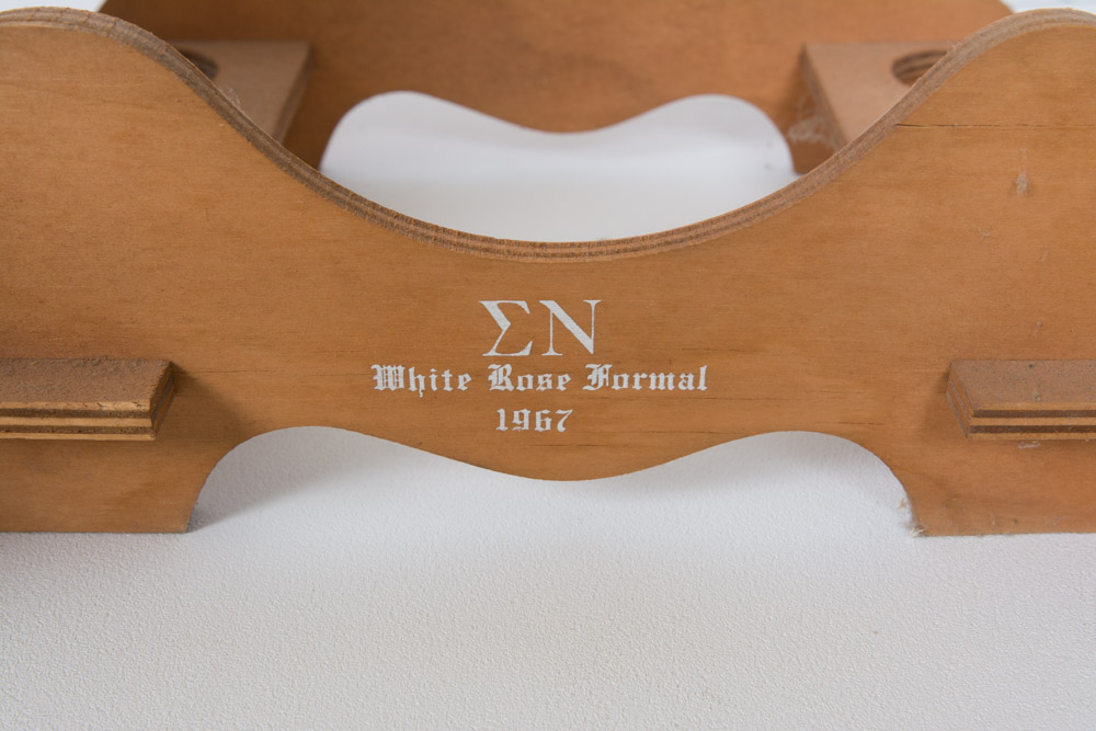 Sigma Nu 1967 White Rose Formal Cask and Shot Glasses