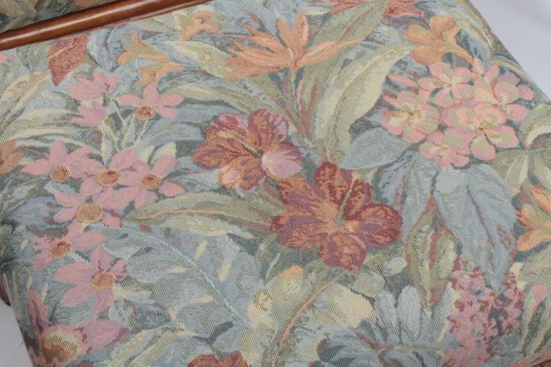 Rattan Chair and Ottoman