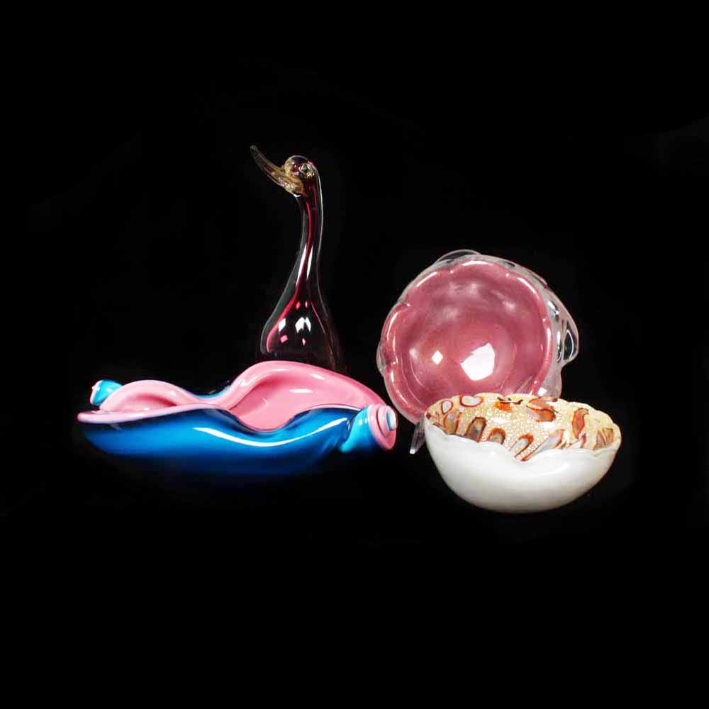 Pink Murano Glass Items