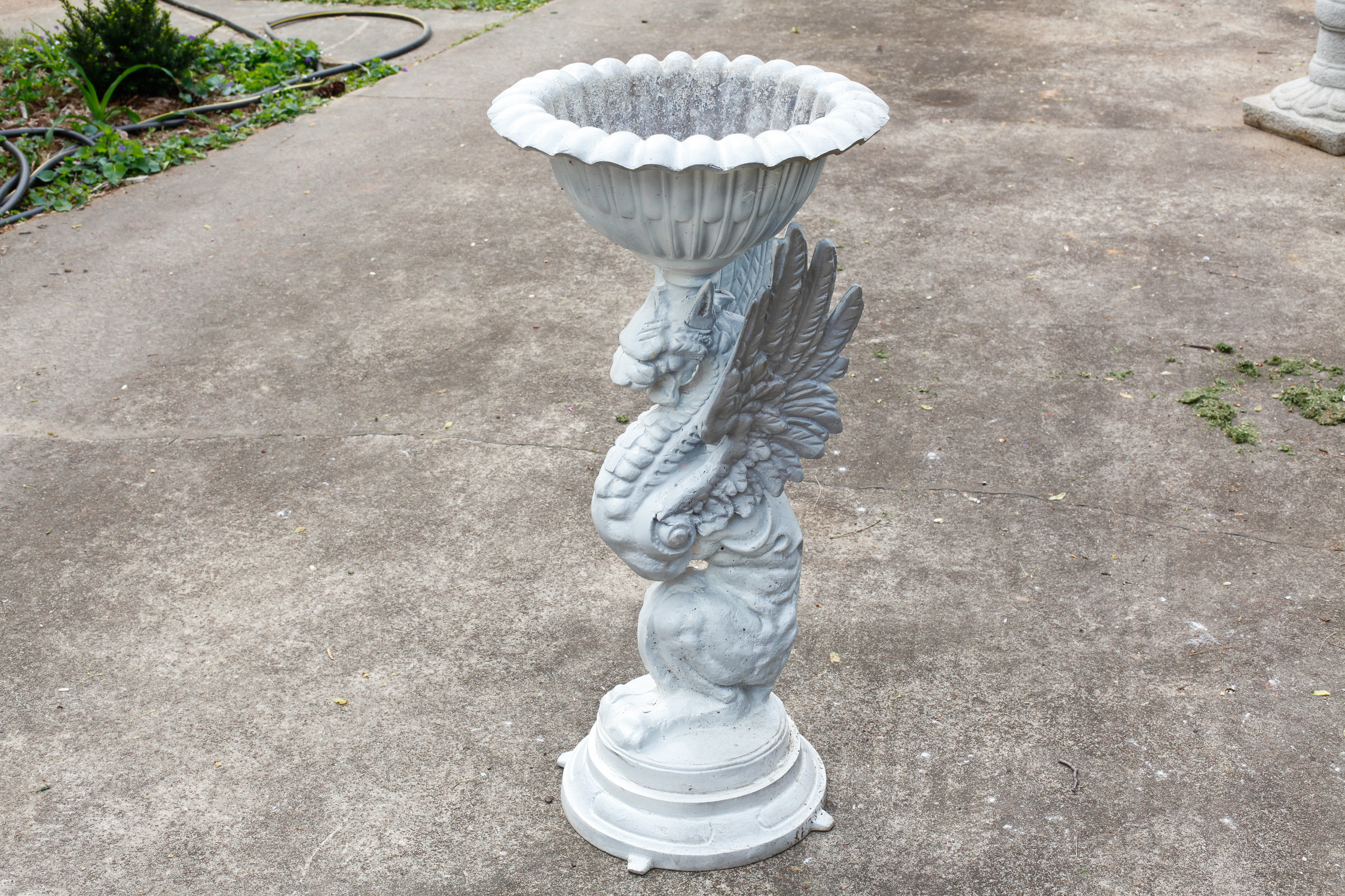 Dragon-Themed Bird Bath