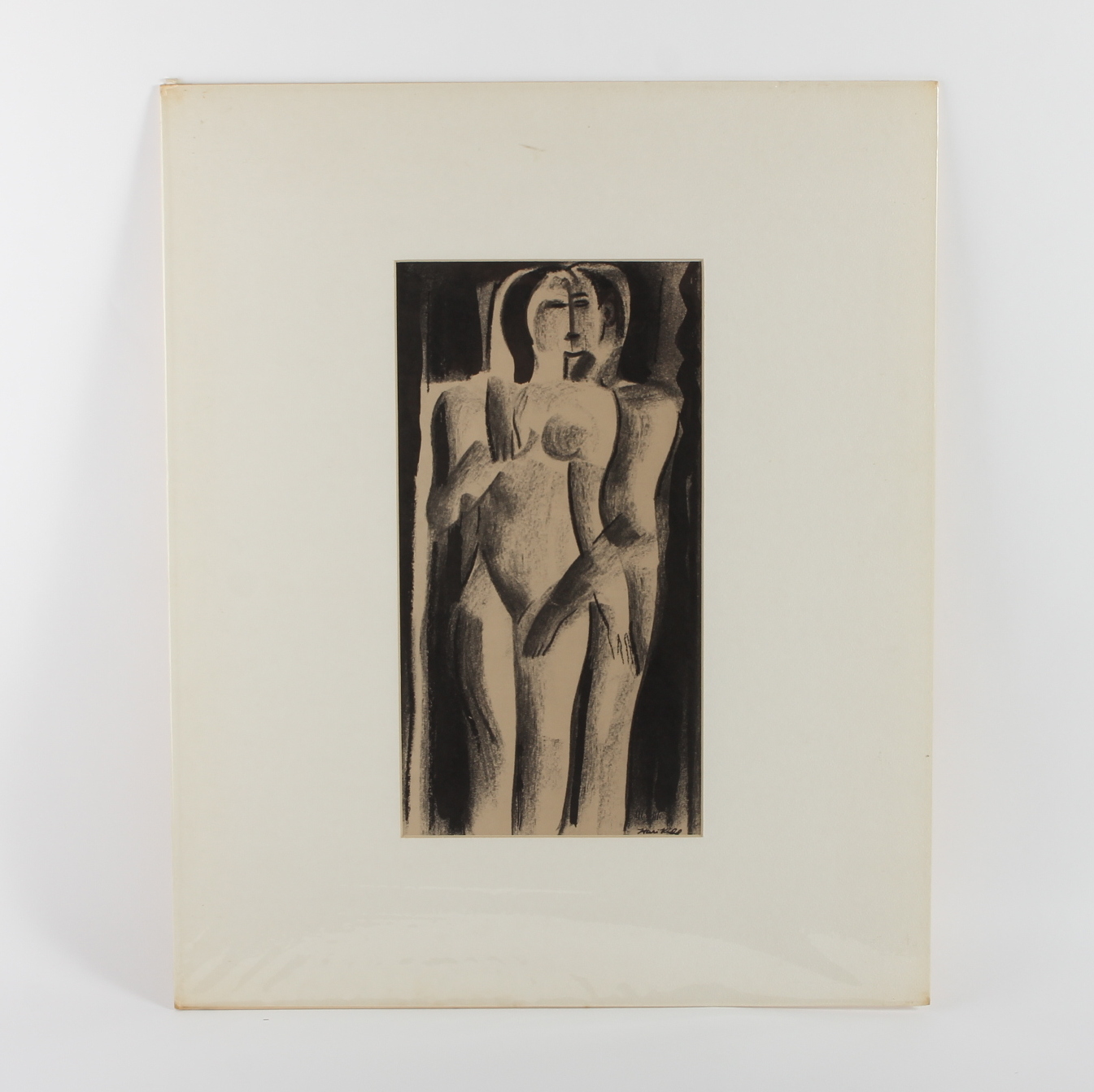 "Poem" Hari Kidd Original Charcoal Drawing