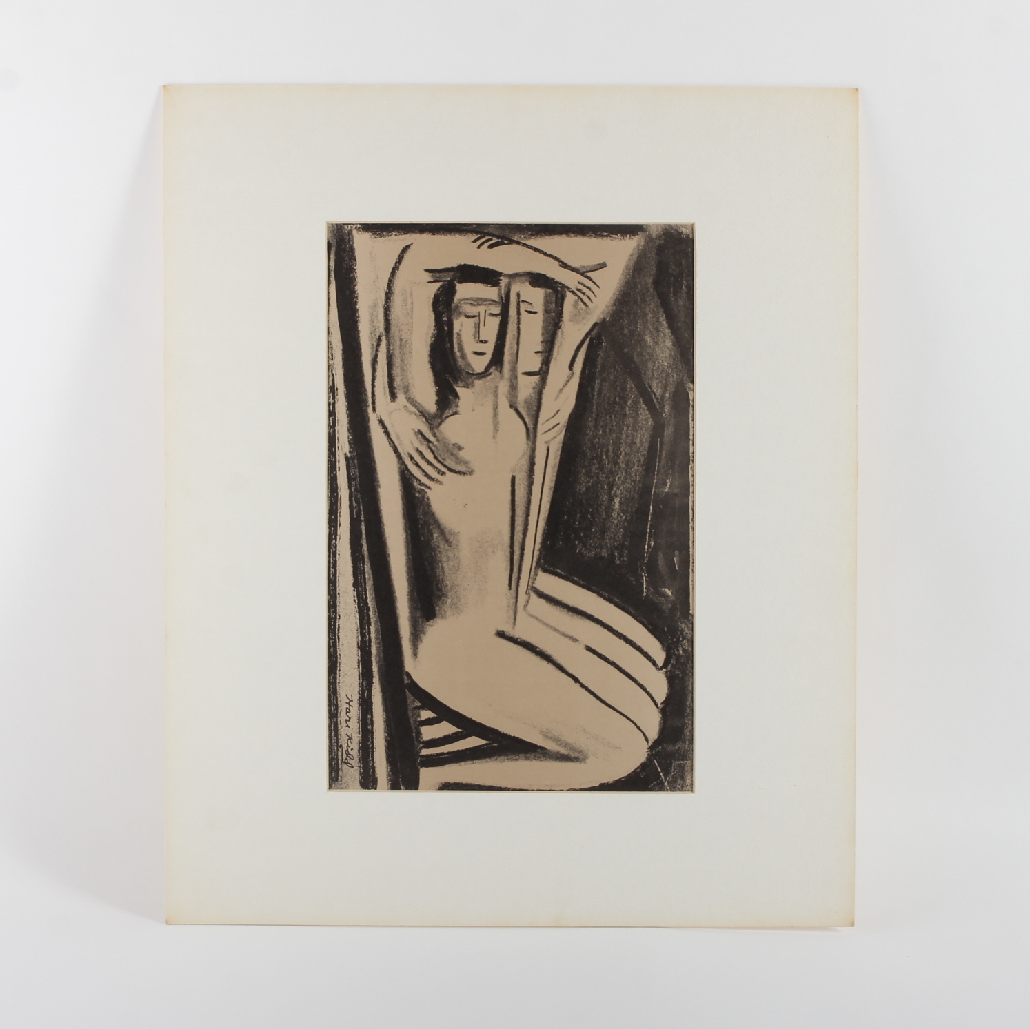 "Serene" Hari Kidd Original Charcoal Drawing