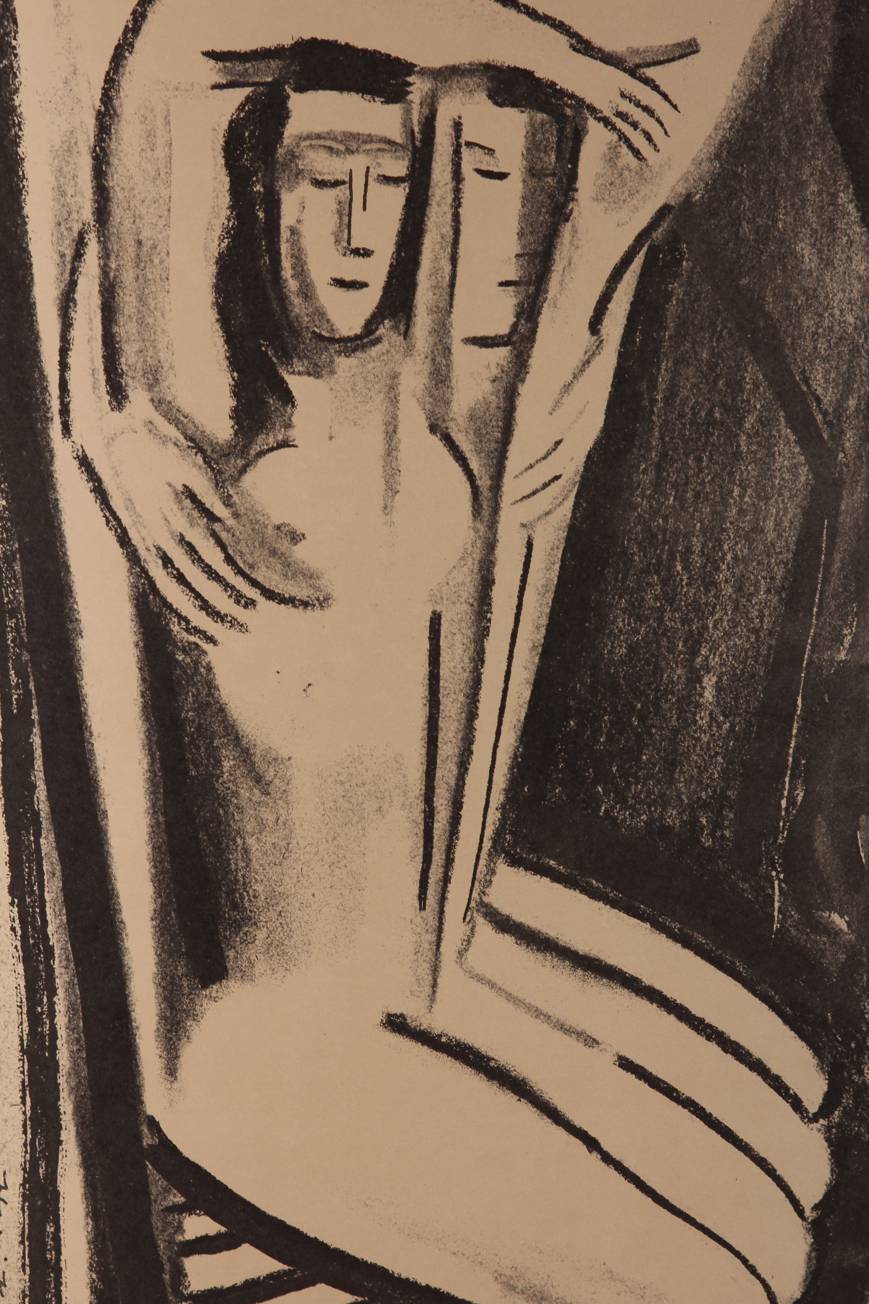 "Serene" Hari Kidd Original Charcoal Drawing