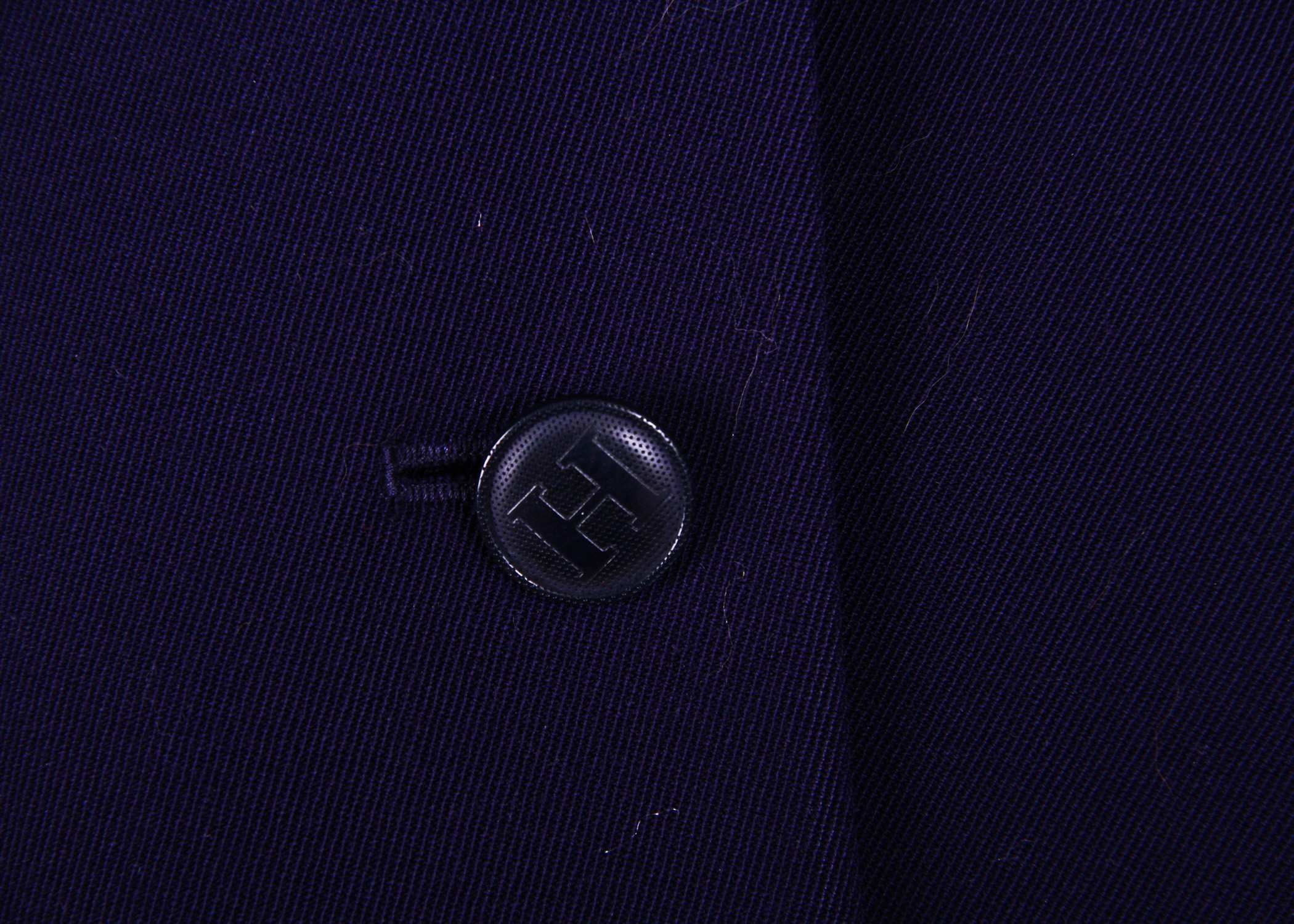 Vintage Women's Hermes Jacket and Skirt Ensemble with Detachable Leather Fringe Scarf