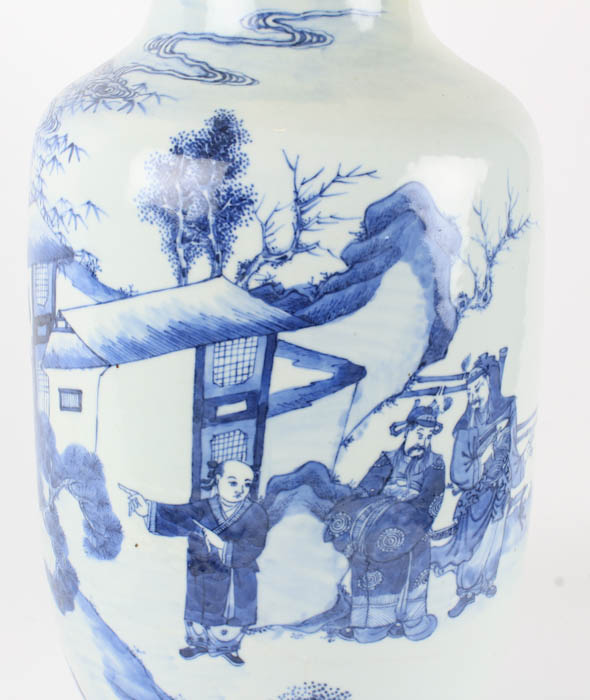 Chinese Blue on White Vase