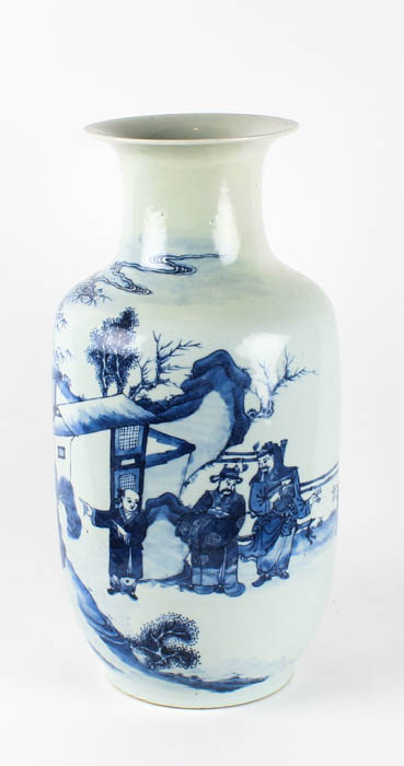 Chinese Blue on White Vase