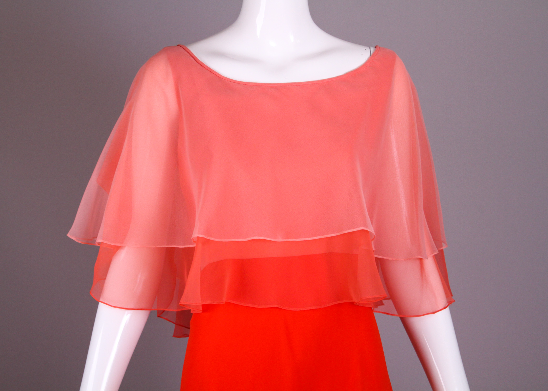 Vintage Mollie Parnis Chiffon Dress