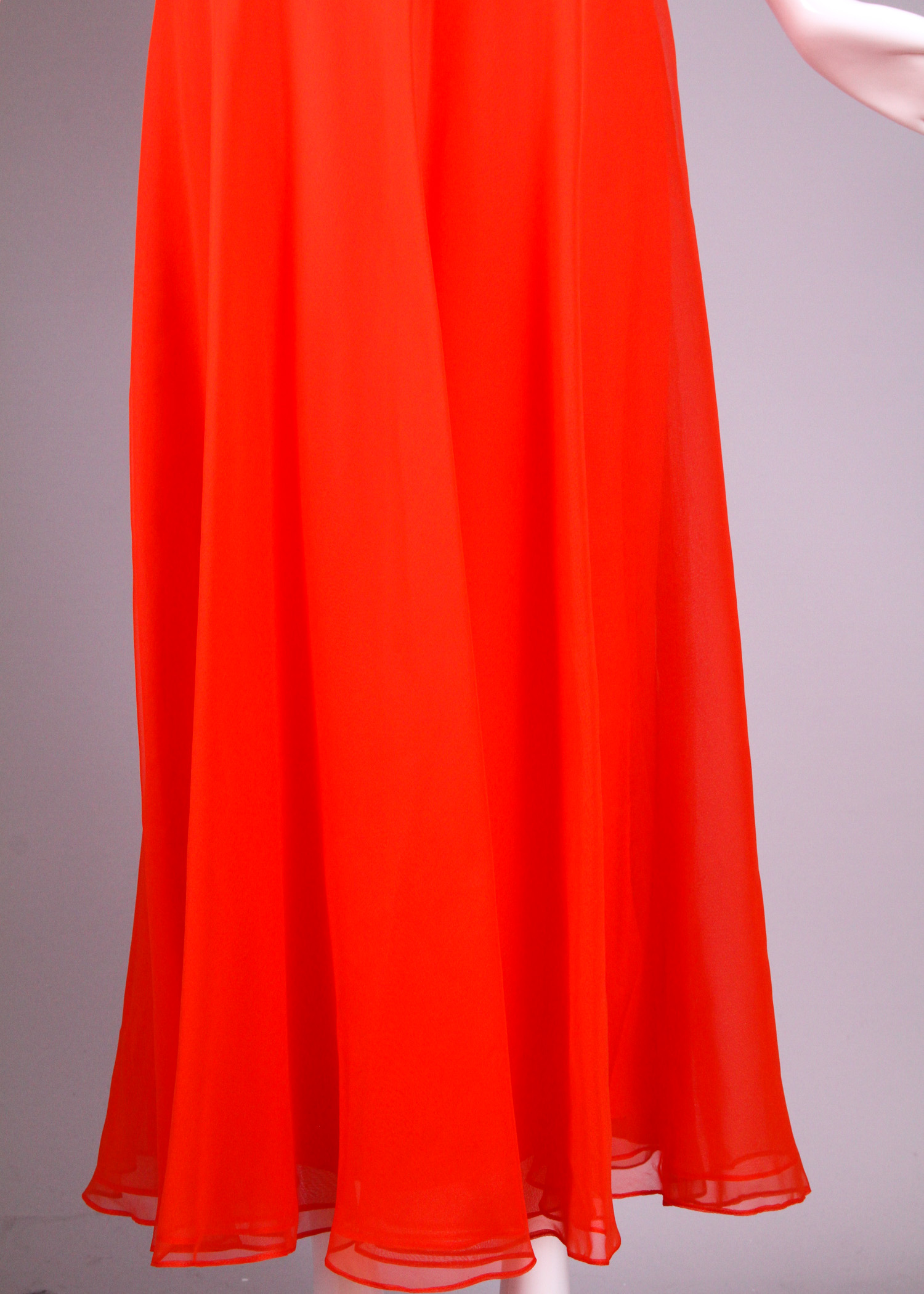 Vintage Mollie Parnis Chiffon Dress