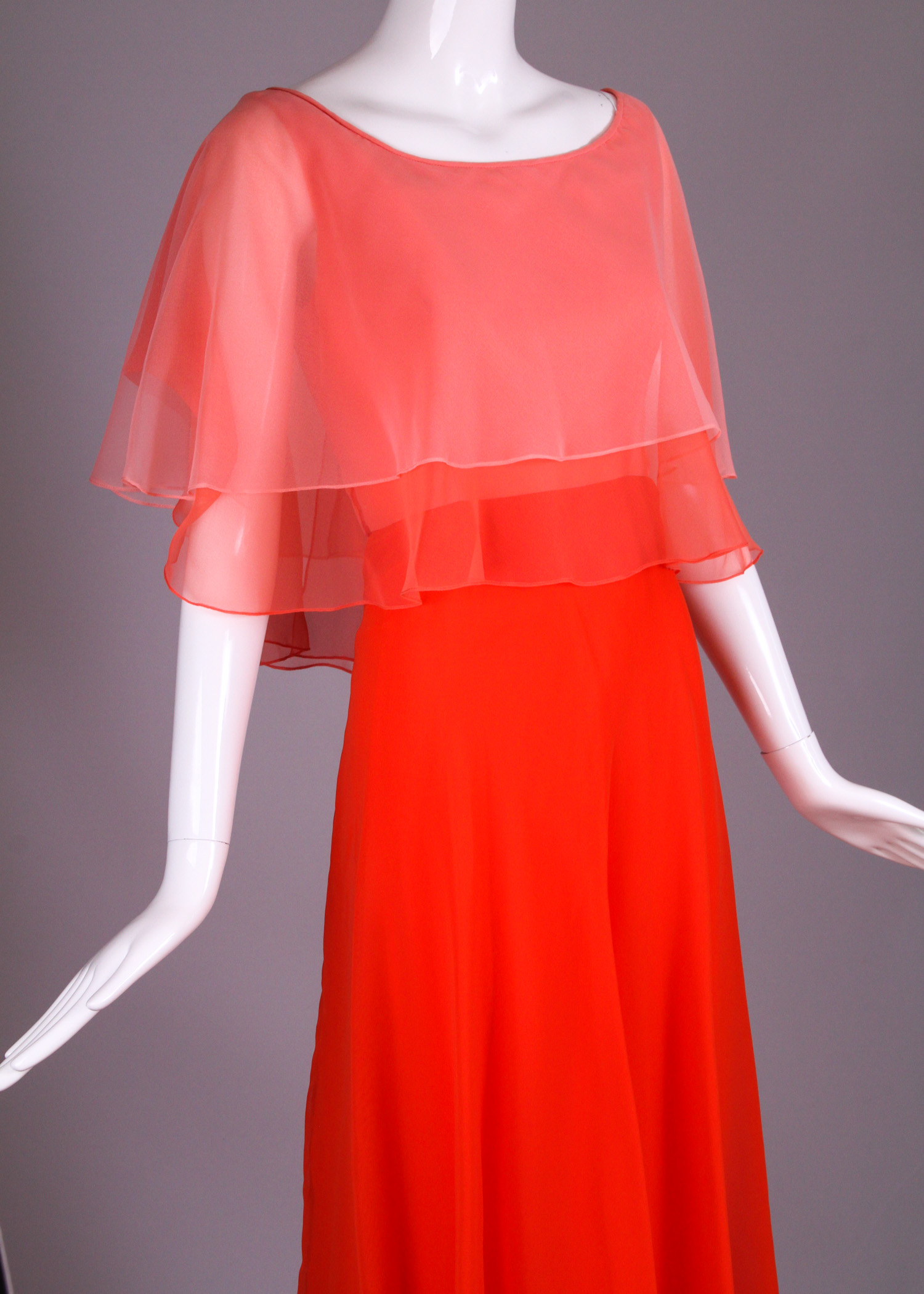 Vintage Mollie Parnis Chiffon Dress