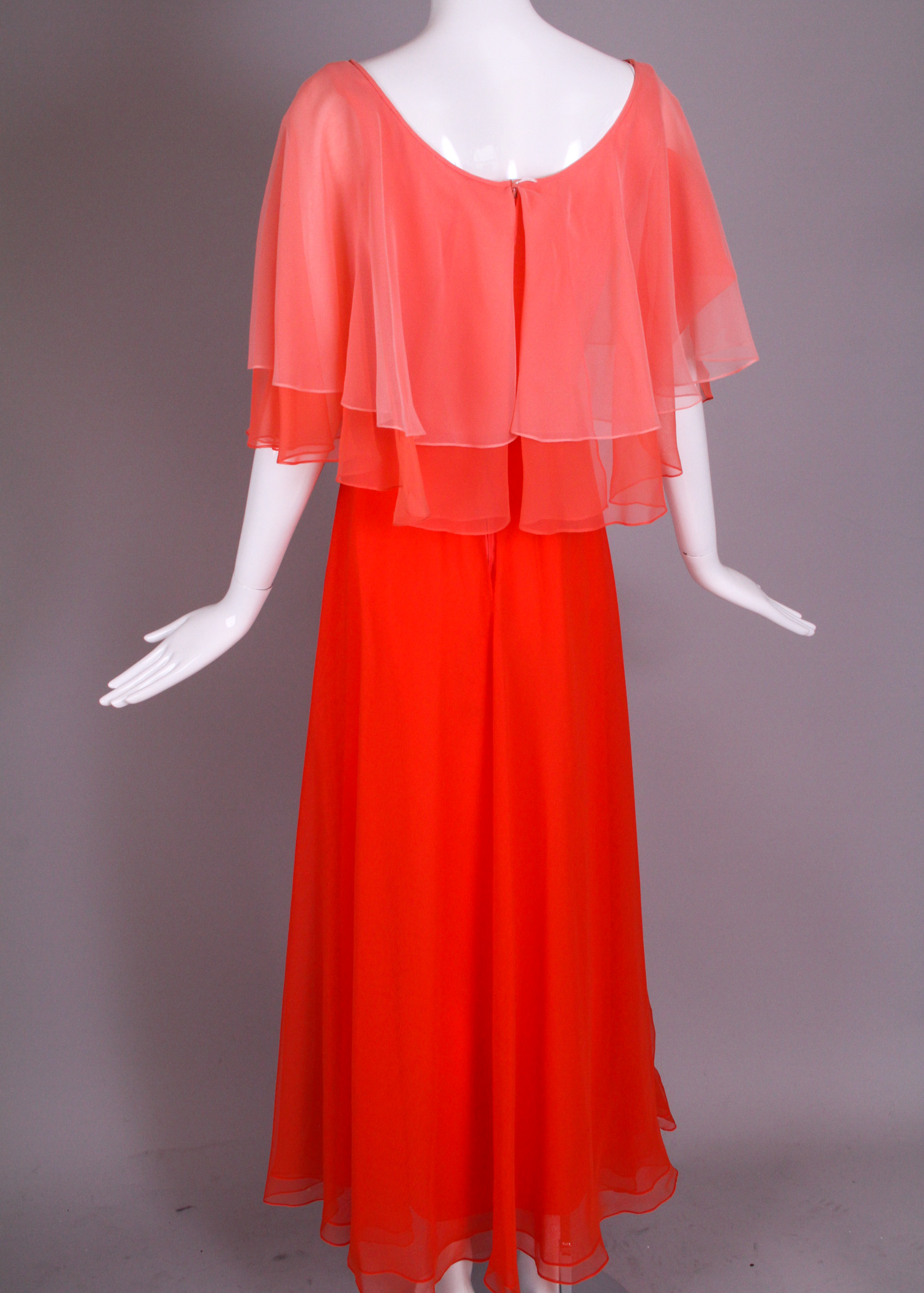 Vintage Mollie Parnis Chiffon Dress