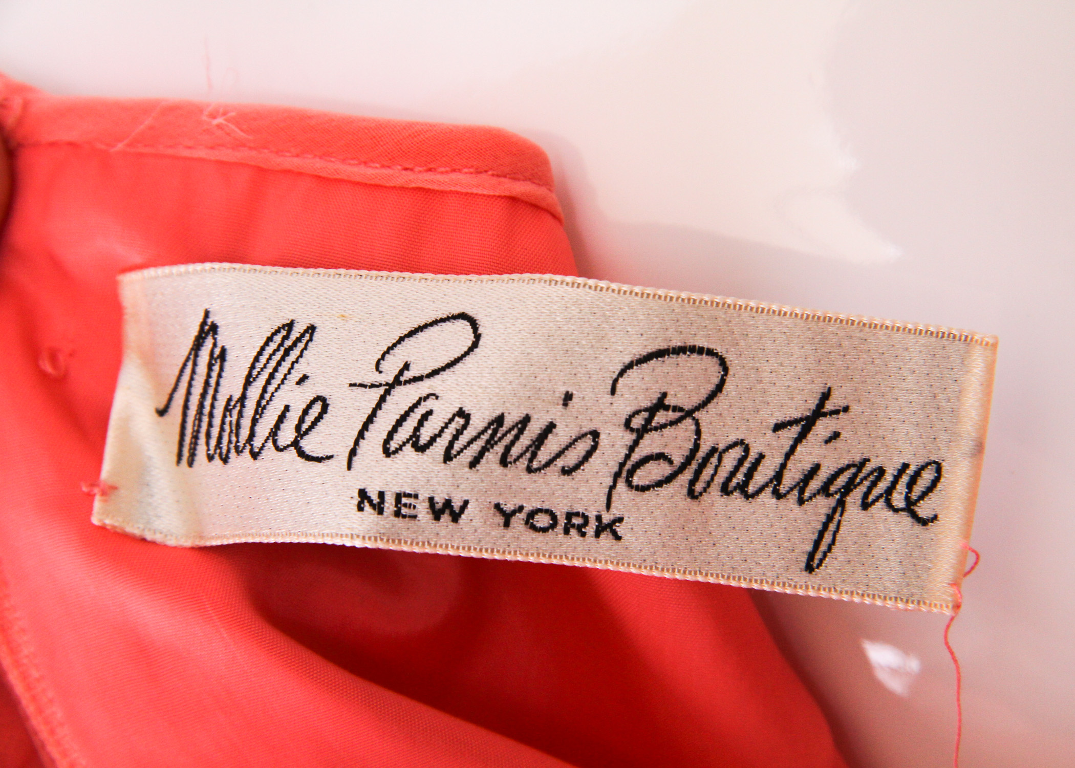 Vintage Mollie Parnis Chiffon Dress