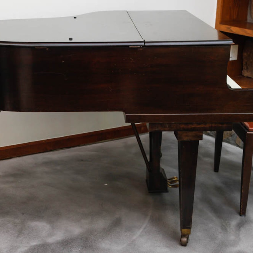 Apollo Mahogany Baby Grand Piano