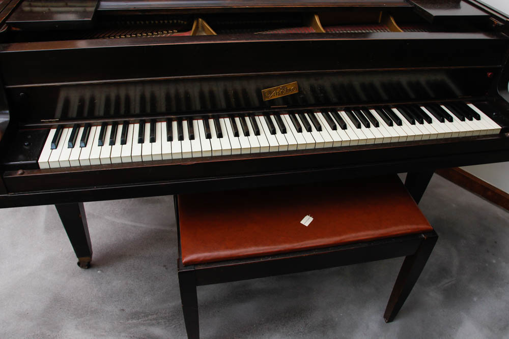 Apollo Mahogany Baby Grand Piano